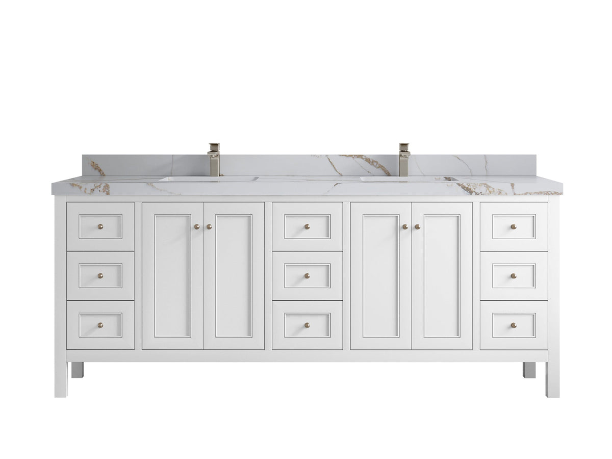 Nashville 84 in W x 22 in D Double Sink Bathroom Vanity - Willow Bath and Vanity