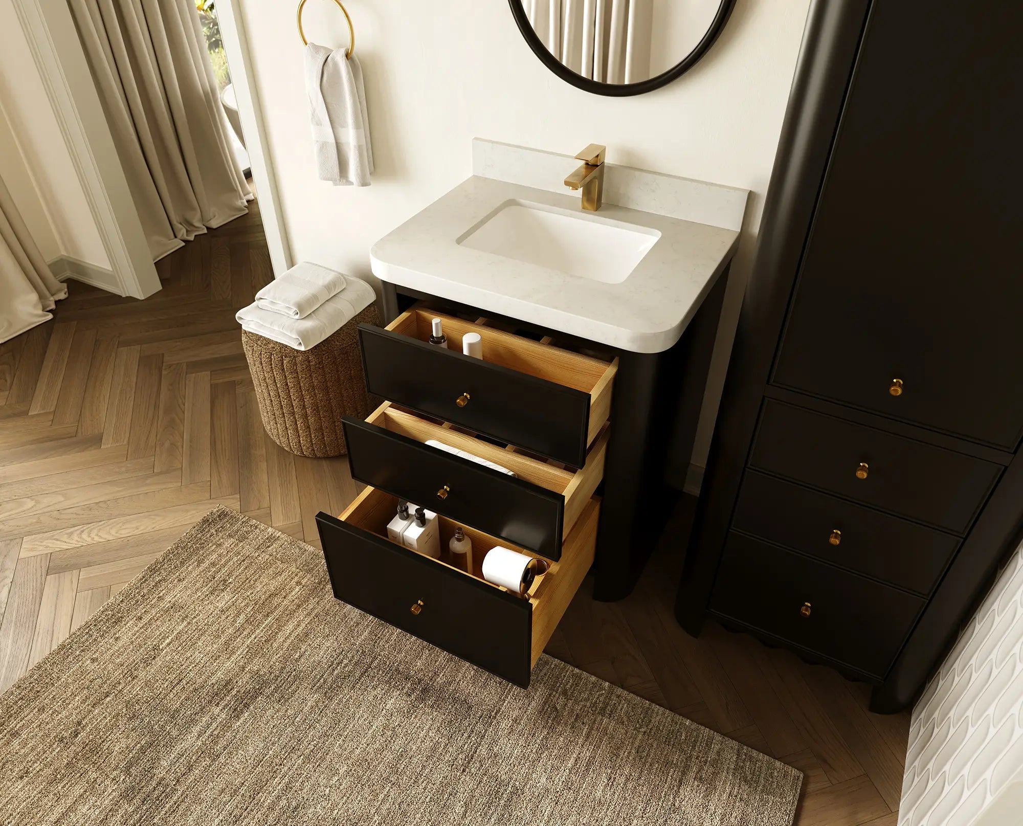 Orlando 30 in. W x 22 in. D Single Sink Bathroom Vanity - Willow Bath and Vanity
