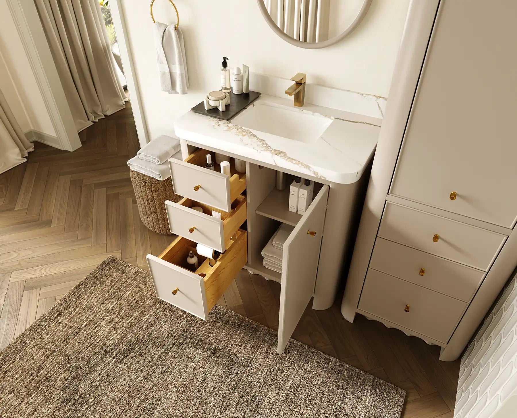 Orlando 36 in. W x 22 in. D Center Sink Bathroom Vanity - Willow Bath and Vanity