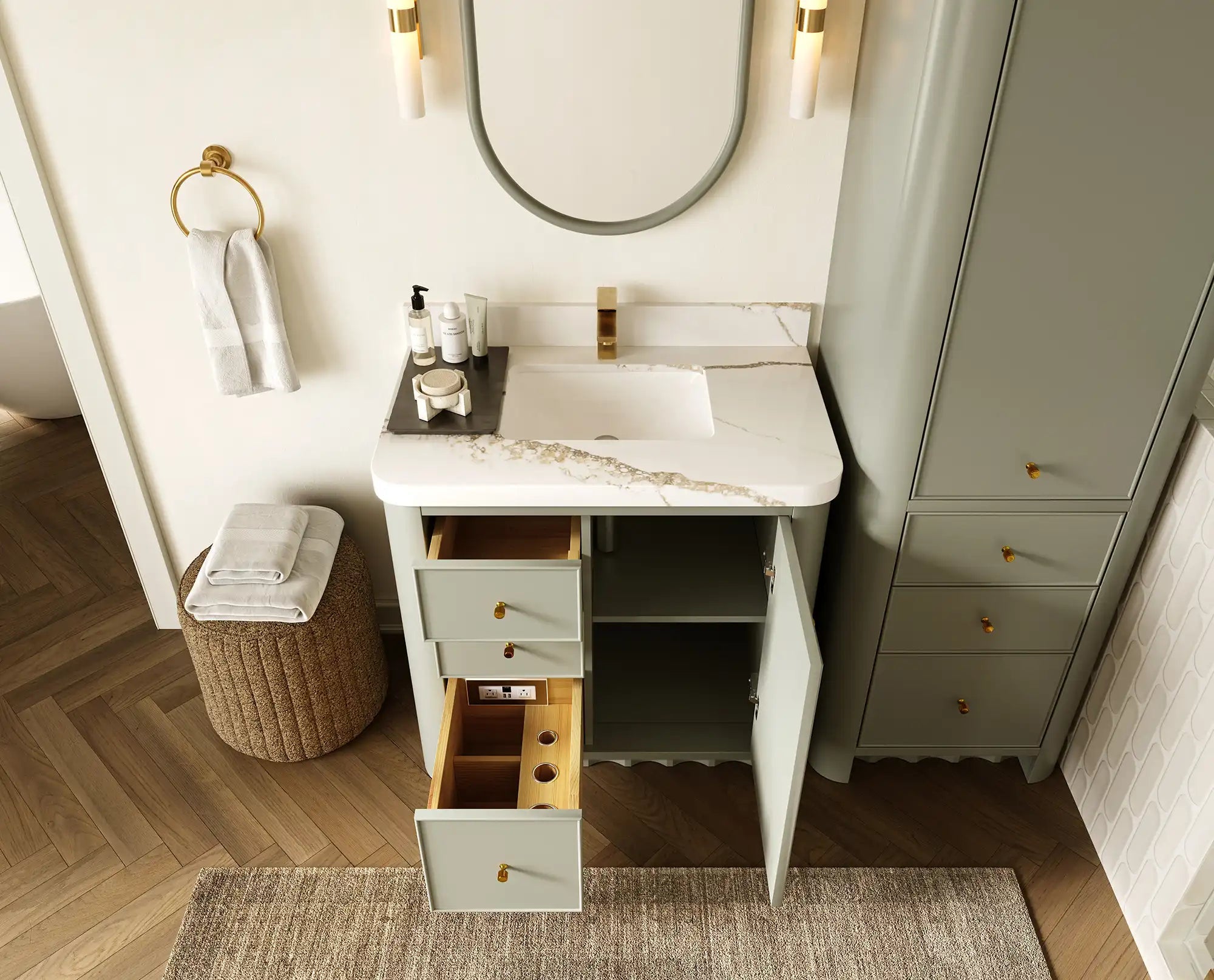 Orlando 36 in. W x 22 in. D Center Sink Bathroom Vanity - Willow Bath and Vanity