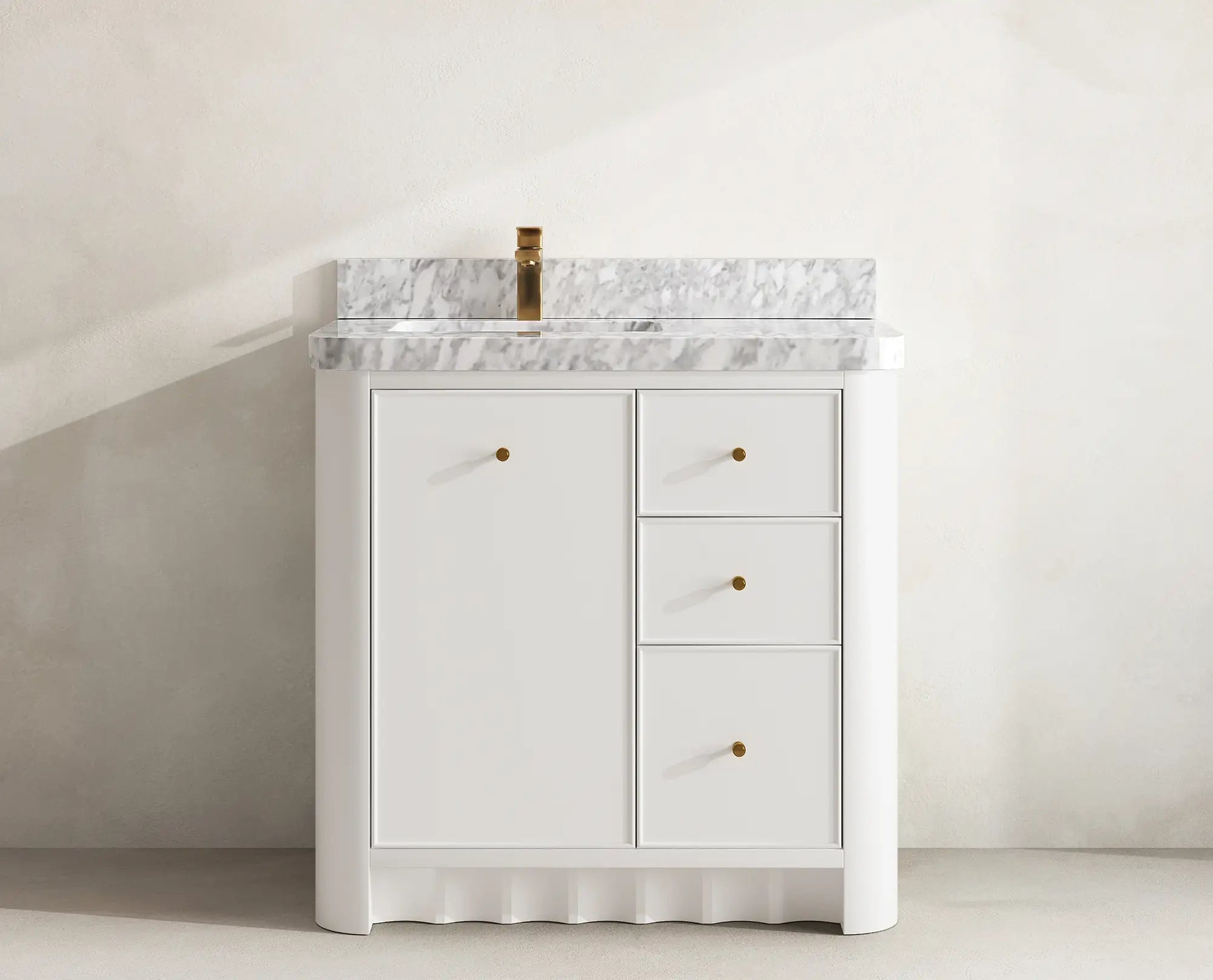 Orlando 36 in. W x 22 in. D Left Offset Sink Bathroom Vanity - Willow Bath and Vanity