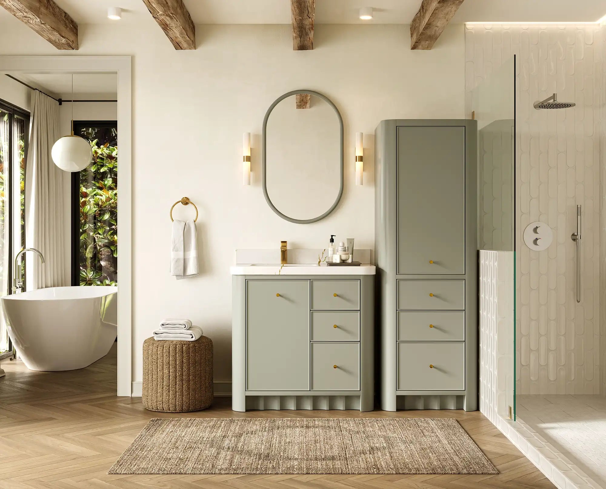 Orlando 36 in. W x 22 in. D Left Offset Sink Bathroom Vanity - Willow Bath and Vanity