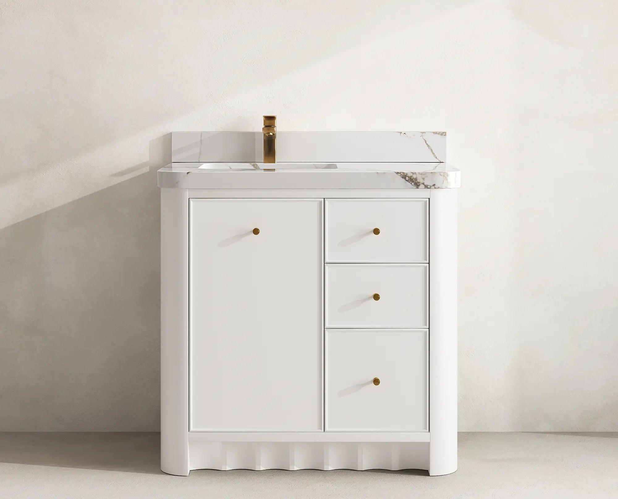 Orlando 36 in. W x 22 in. D Left Offset Sink Bathroom Vanity - Willow Bath and Vanity