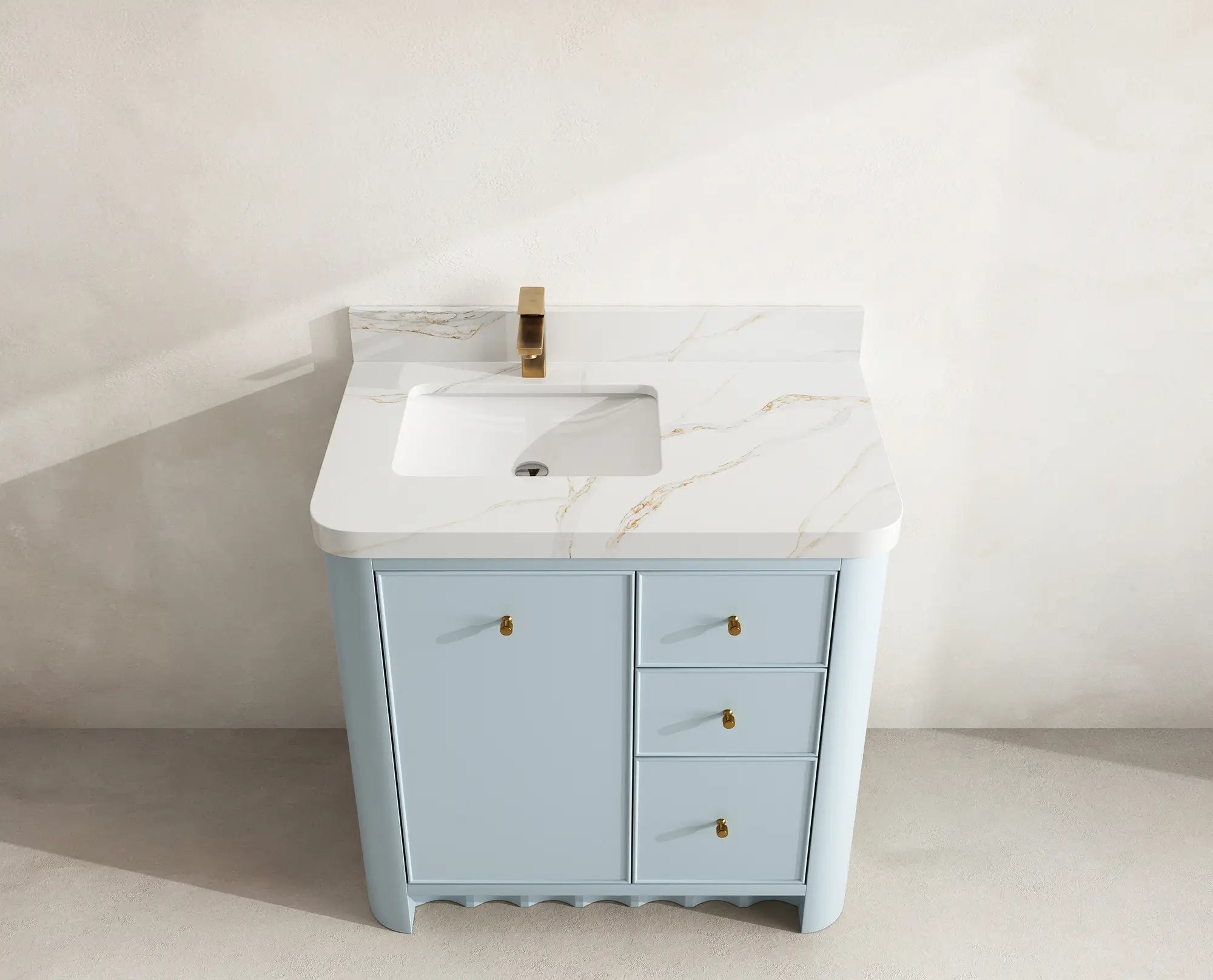 Orlando 36 in. W x 22 in. D Left Offset Sink Bathroom Vanity - Willow Bath and Vanity