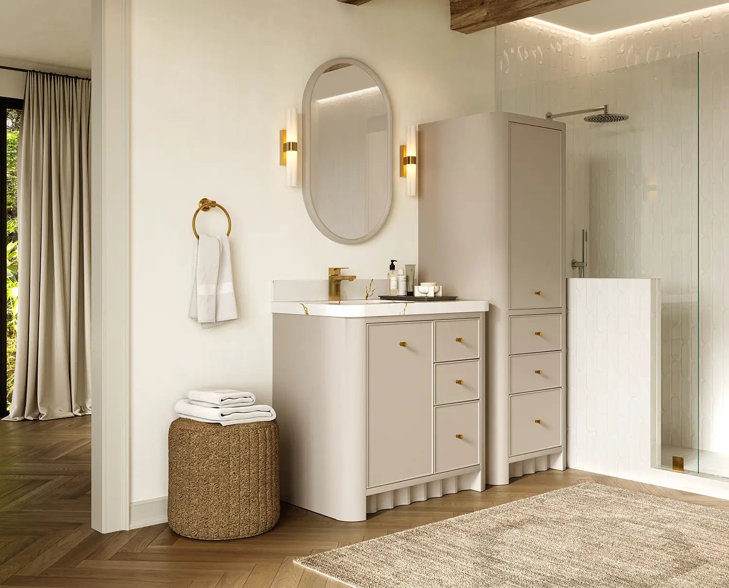 Orlando 36 in. W x 22 in. D Left Offset Sink Bathroom Vanity - Willow Bath and Vanity