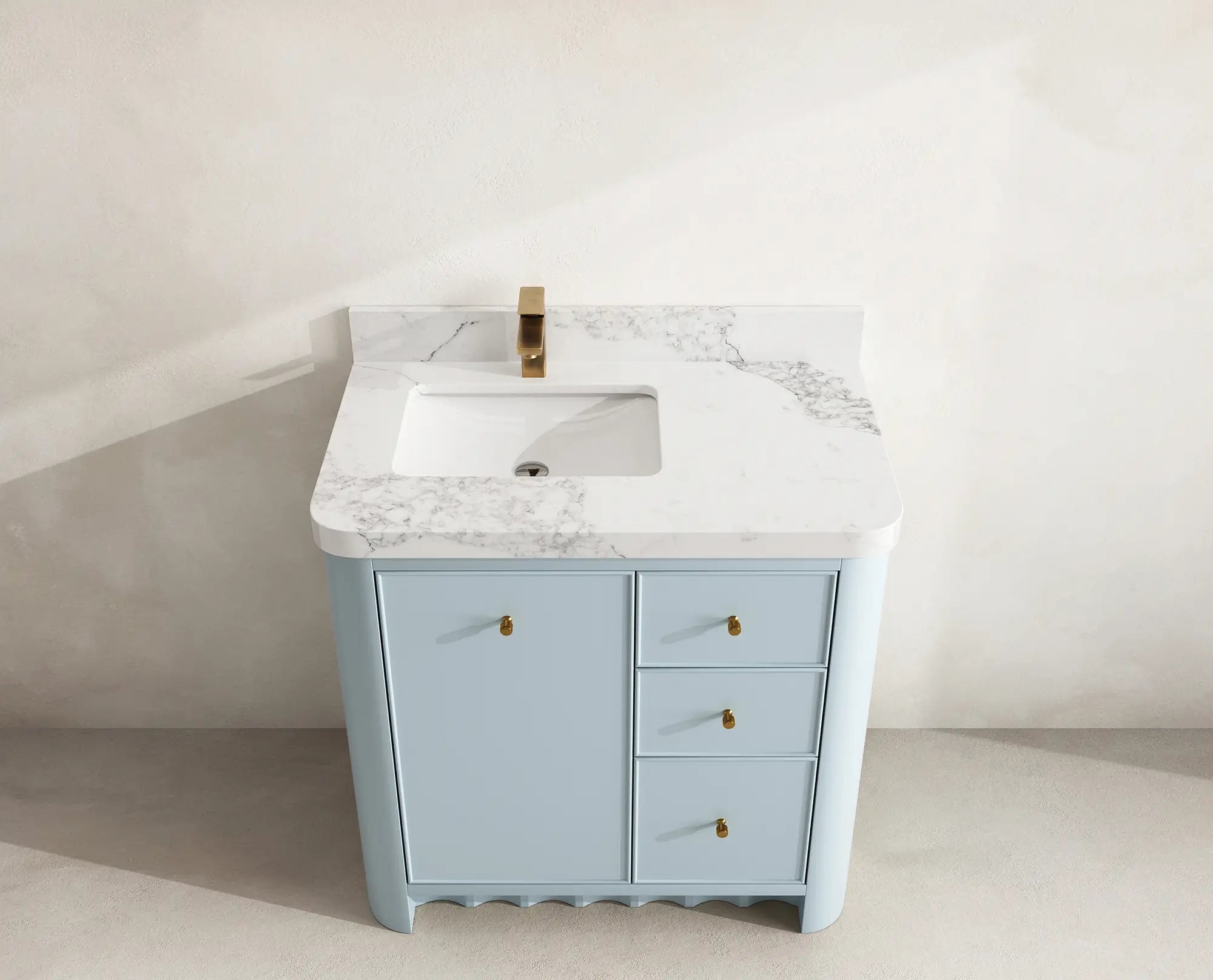 Orlando 36 in. W x 22 in. D Left Offset Sink Bathroom Vanity - Willow Bath and Vanity