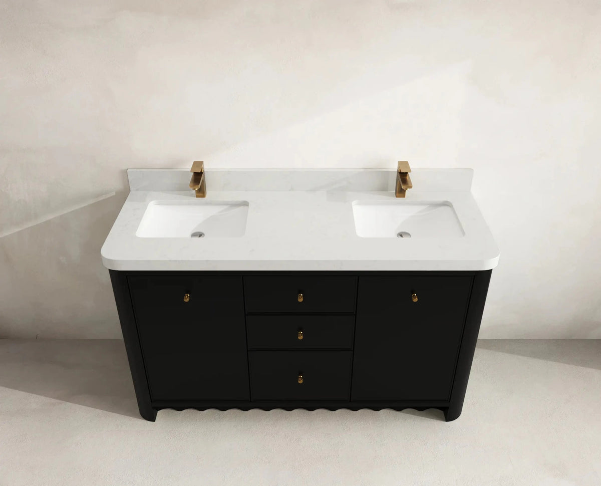 Orlando 60 in. W x 22 in. D Double Sink Bathroom Vanity - Willow Bath and Vanity