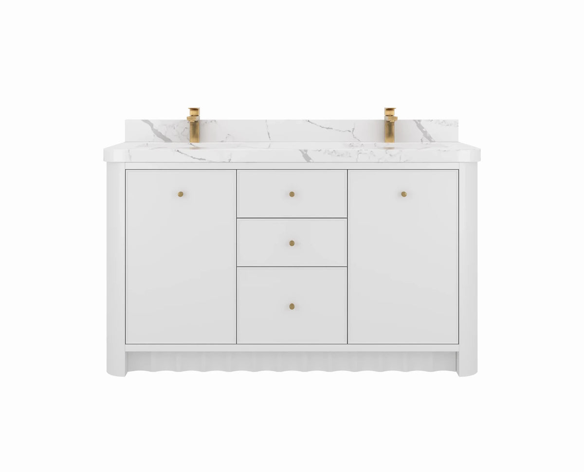 Orlando 60 in. W x 22 in. D Double Sink Bathroom Vanity - Willow Bath and Vanity