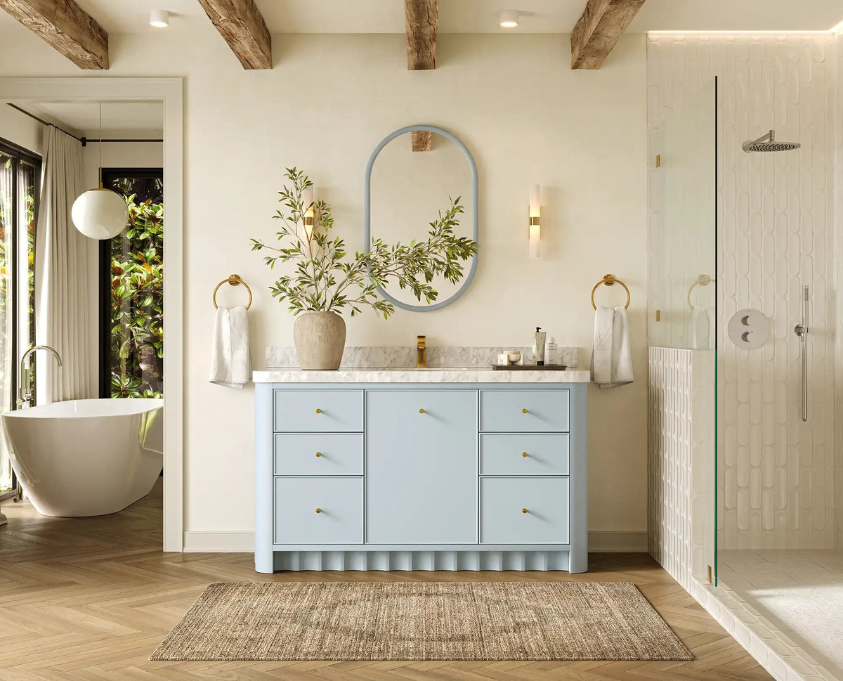 Orlando 60 in. W x 22 in. D Single Sink Bathroom Vanity - Willow Bath and Vanity