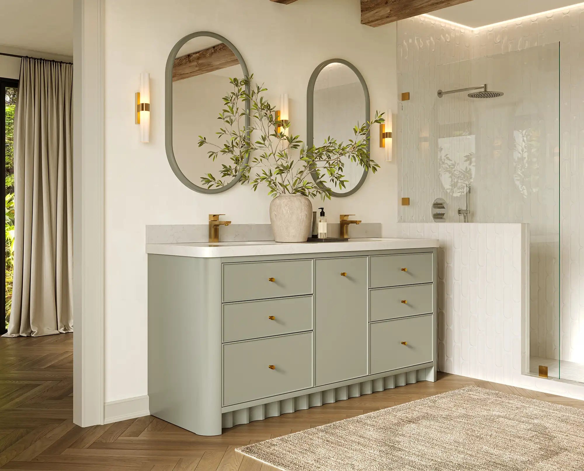Orlando 72 in. W x 22 in. D Double Sink Bathroom Vanity - Willow Bath and Vanity
