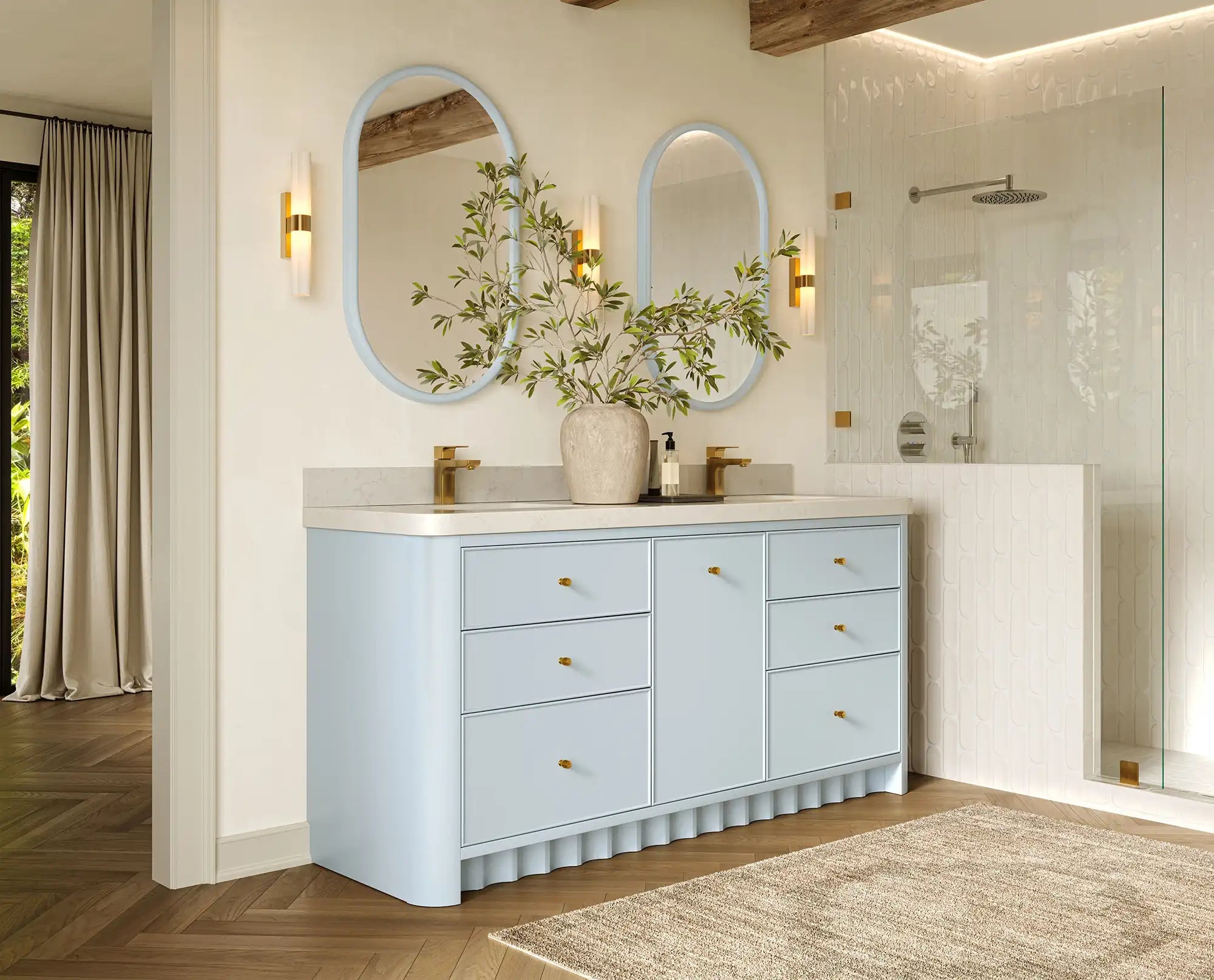 Orlando 72 in. W x 22 in. D Double Sink Bathroom Vanity - Willow Bath and Vanity