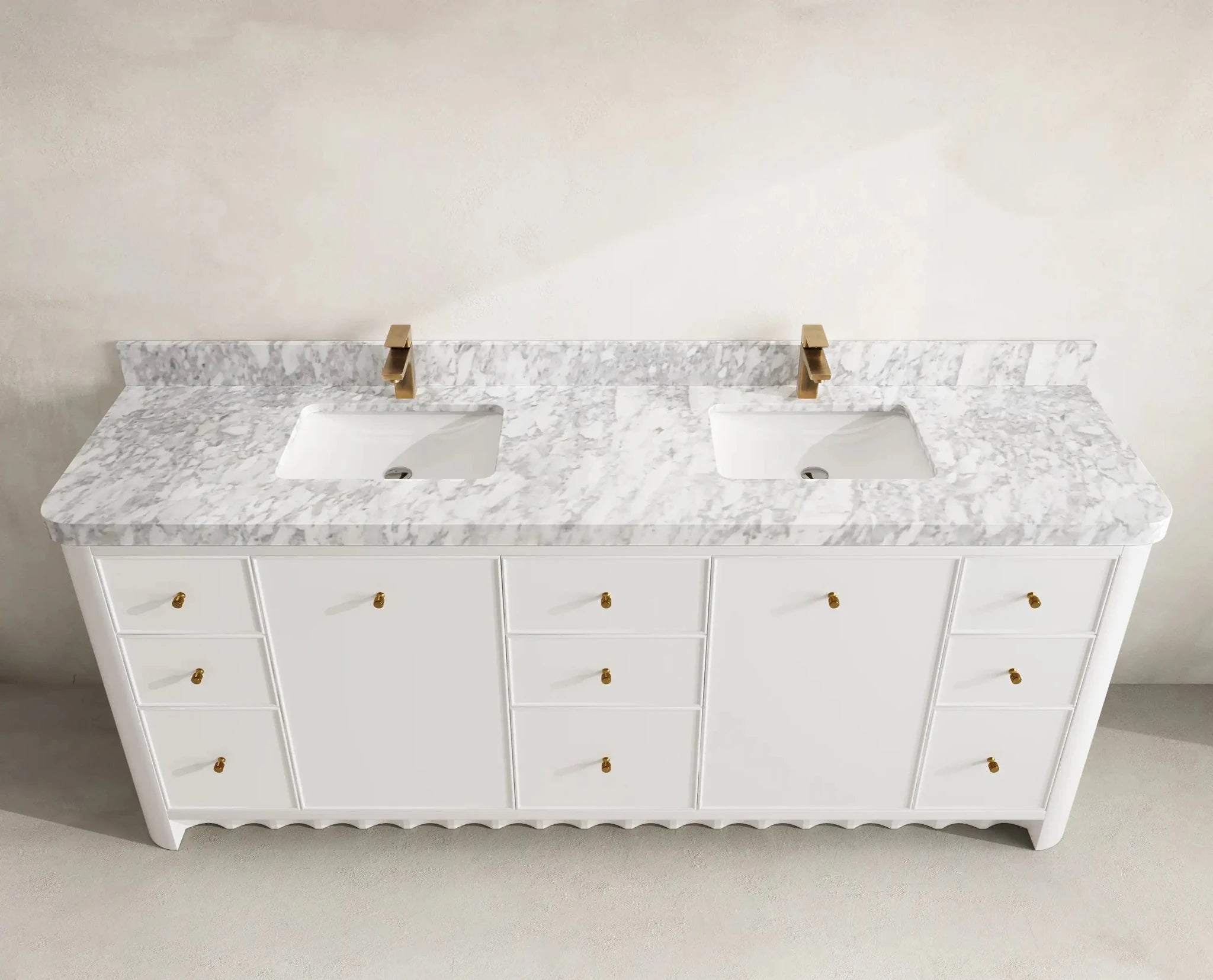 Orlando 84 in. W x 22 in. D Double Sink Bathroom Vanity - Willow Bath and Vanity