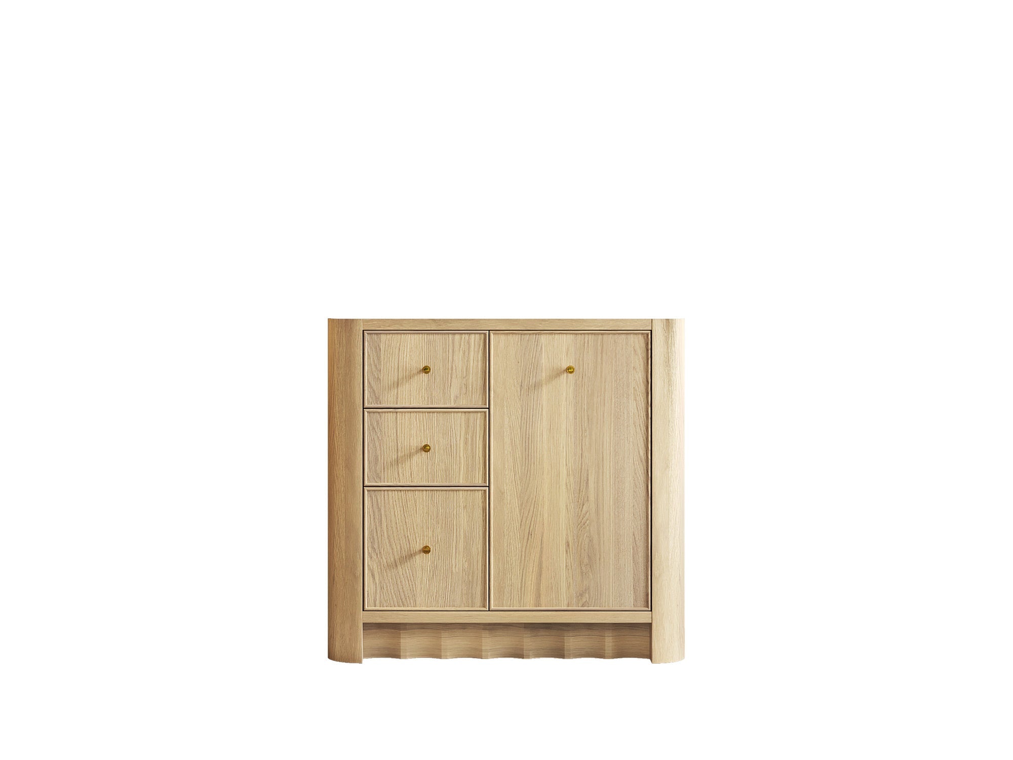 Orlando Oak 36 in. W x 22 in. D Center Sink Bathroom Vanity - Willow Bath and Vanity