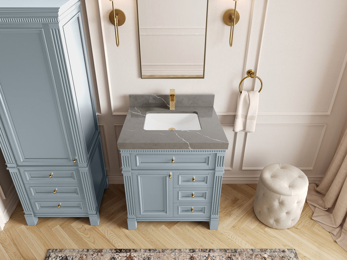 Paris 30 in. W x 22 in. D Single Sink Bathroom Vanity - Willow Bath and Vanity