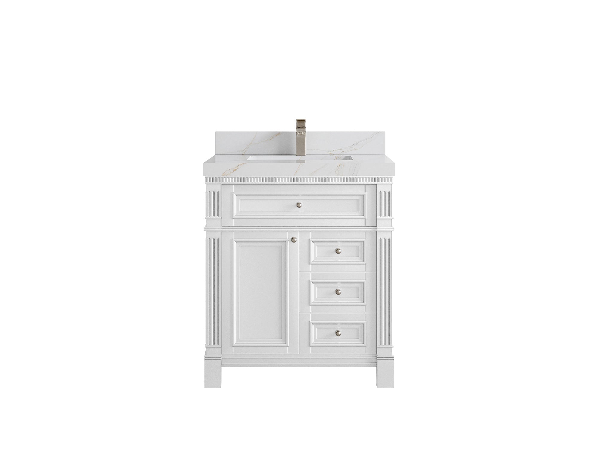 Paris 30 in. W x 22 in. D Single Sink Bathroom Vanity - Willow Bath and Vanity