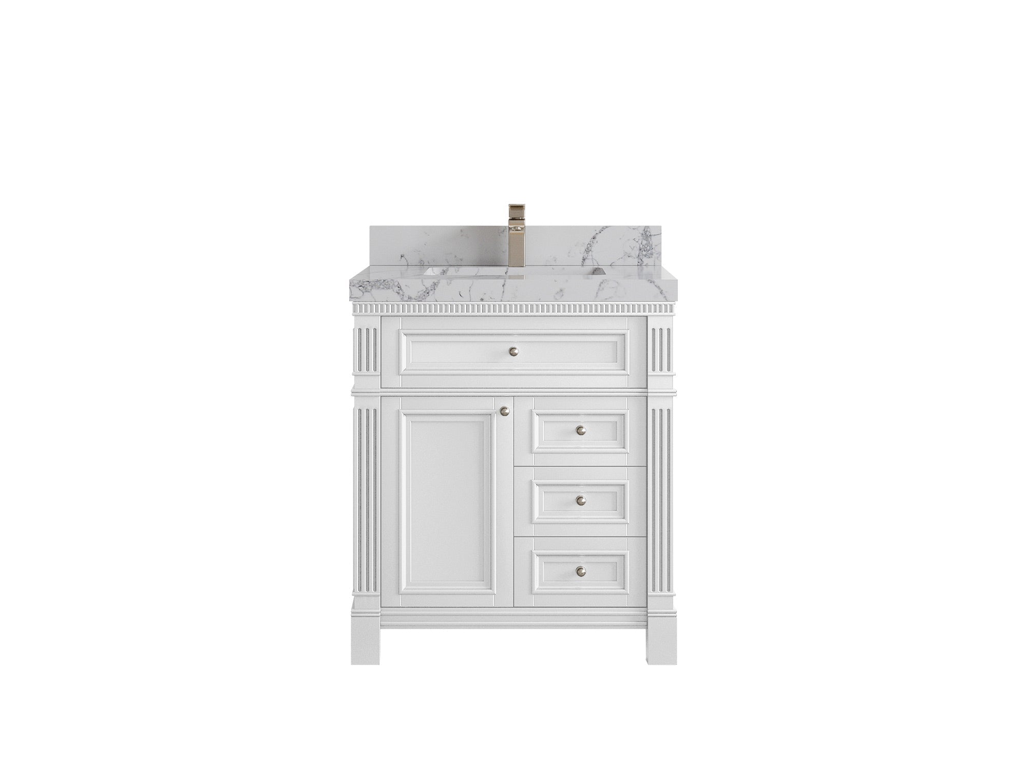 Paris 30 in. W x 22 in. D Single Sink Bathroom Vanity - Willow Bath and Vanity