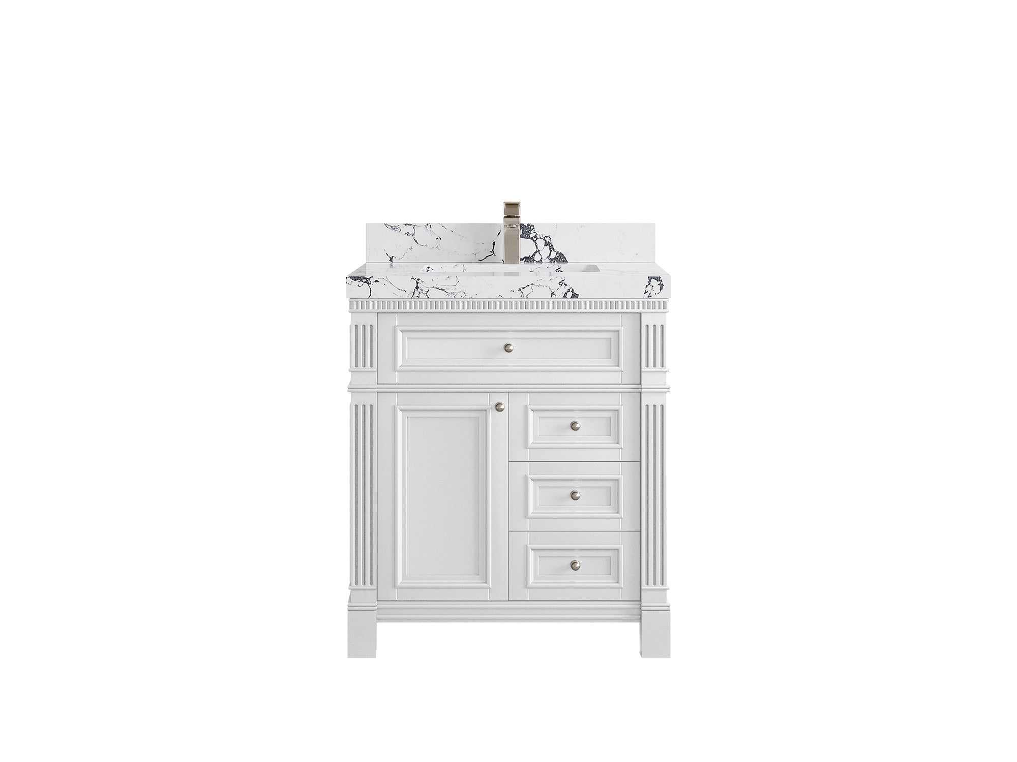 Paris 30 in. W x 22 in. D Single Sink Bathroom Vanity - Willow Bath and Vanity