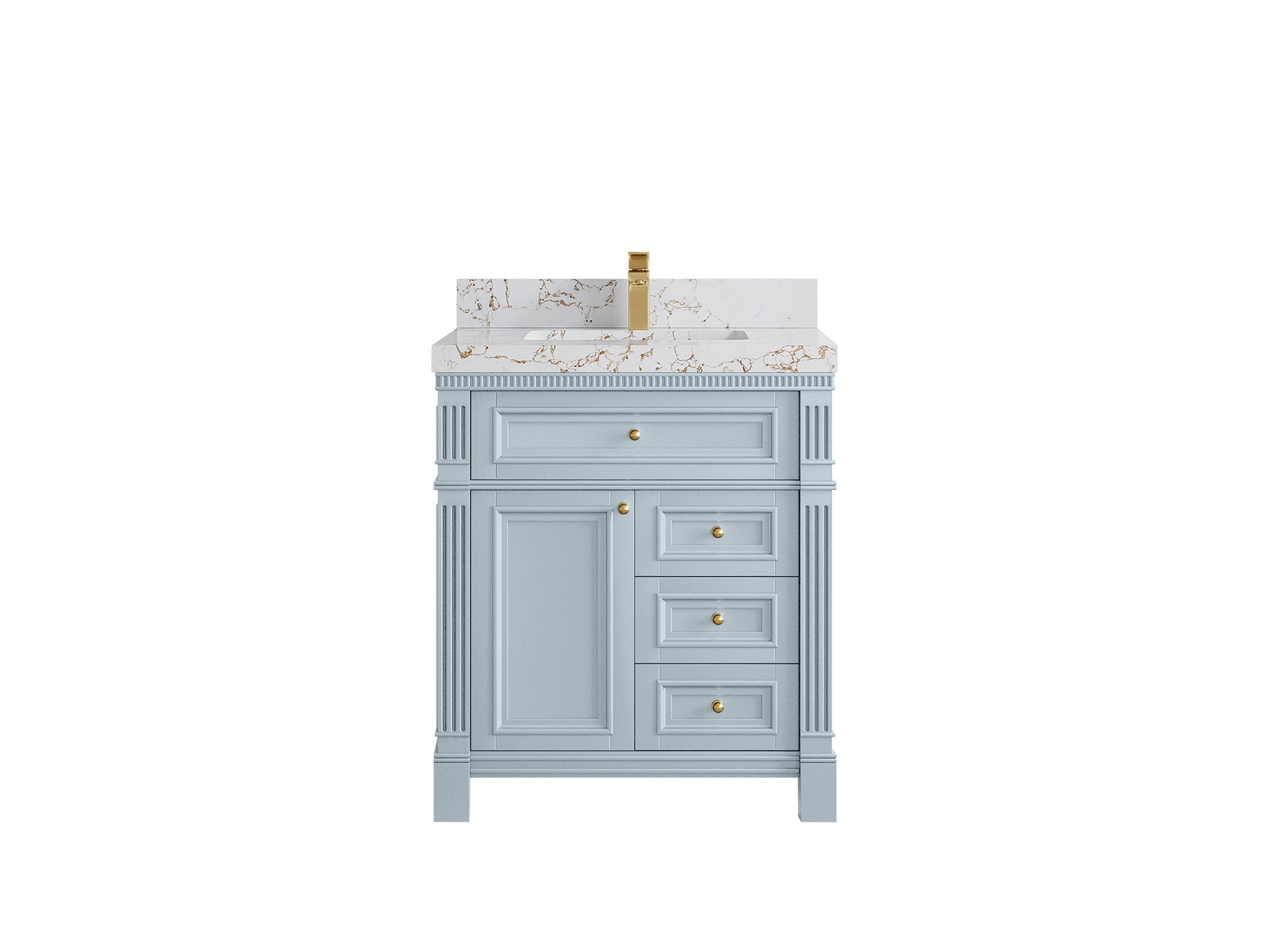 Paris 30 in. W x 22 in. D Single Sink Bathroom Vanity - Willow Bath and Vanity