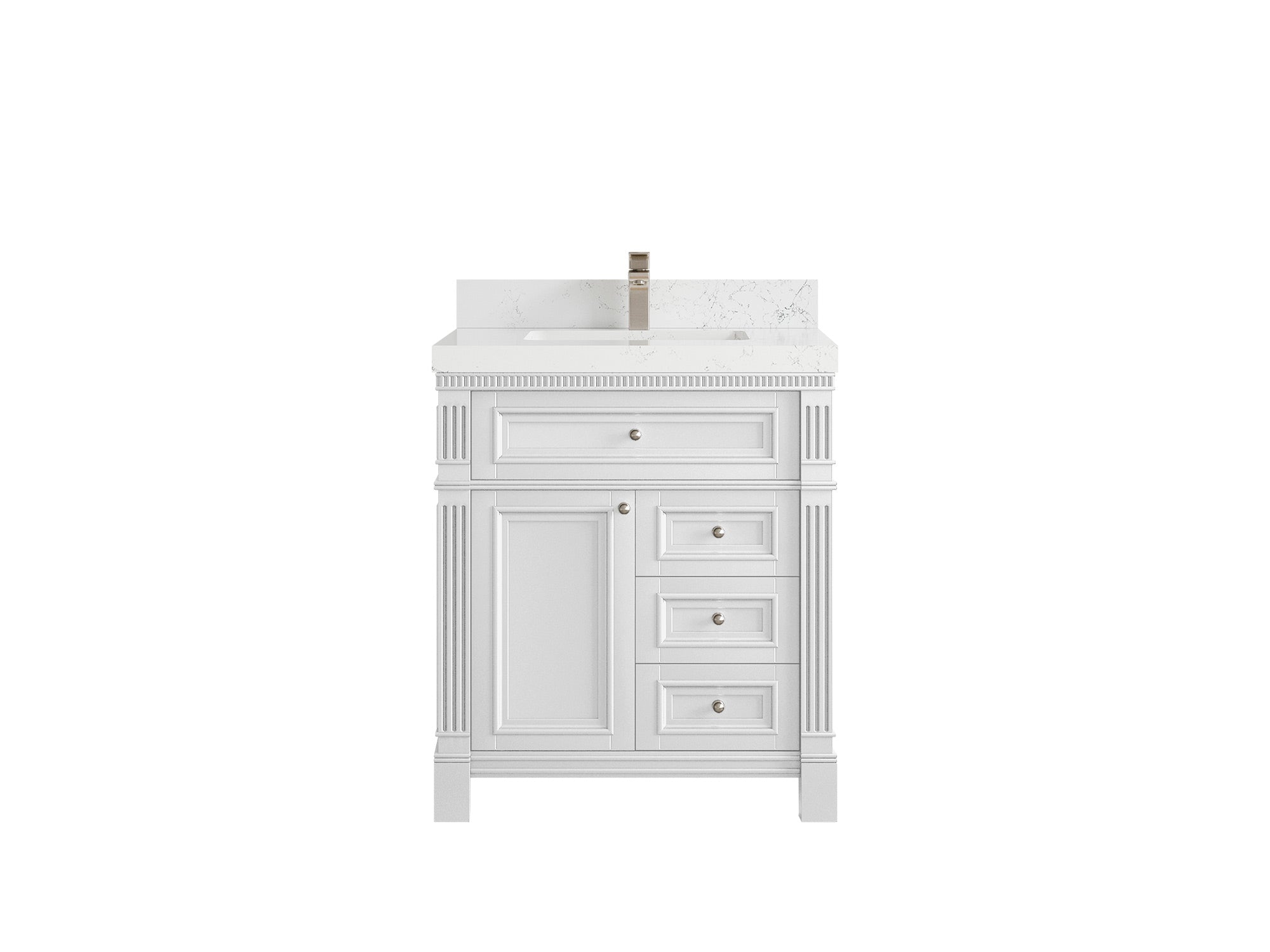 Paris 30 in. W x 22 in. D Single Sink Bathroom Vanity - Willow Bath and Vanity