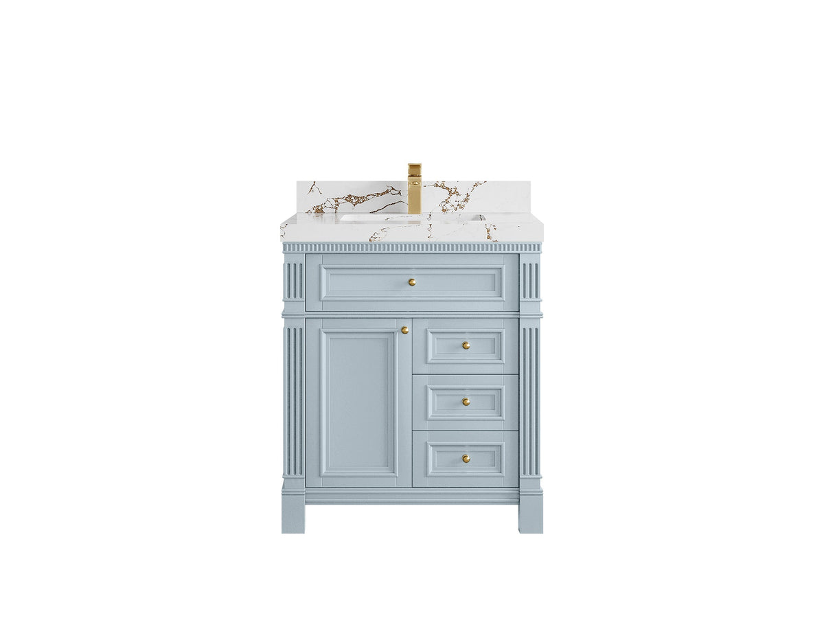 Paris 30 in. W x 22 in. D Single Sink Bathroom Vanity - Willow Bath and Vanity