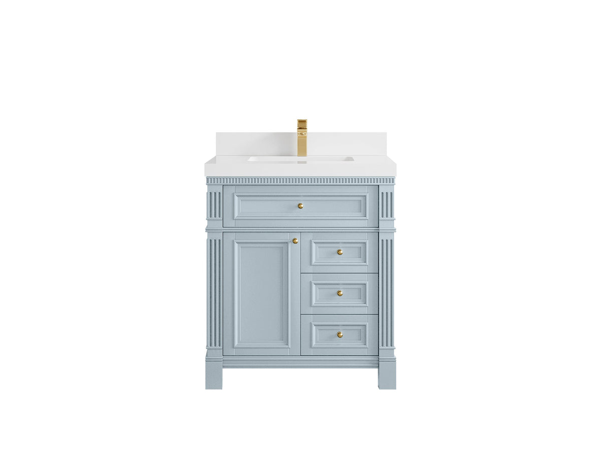 Paris 30 in. W x 22 in. D Single Sink Bathroom Vanity - Willow Bath and Vanity