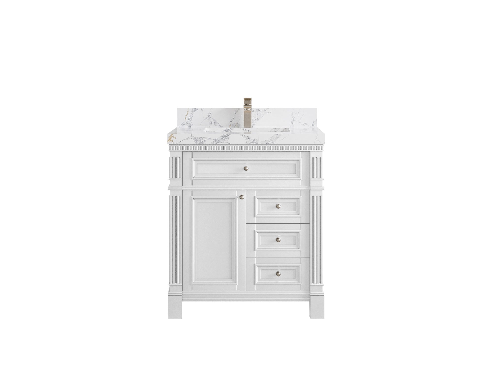 Paris 30 in. W x 22 in. D Single Sink Bathroom Vanity - Willow Bath and Vanity