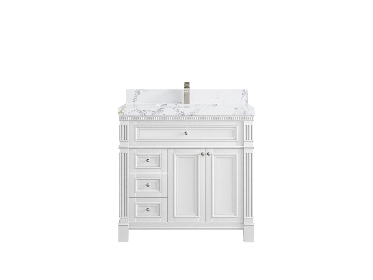 Paris 36 in. W x 22 in. D Center Sink Bathroom Vanity - Willow Bath and Vanity