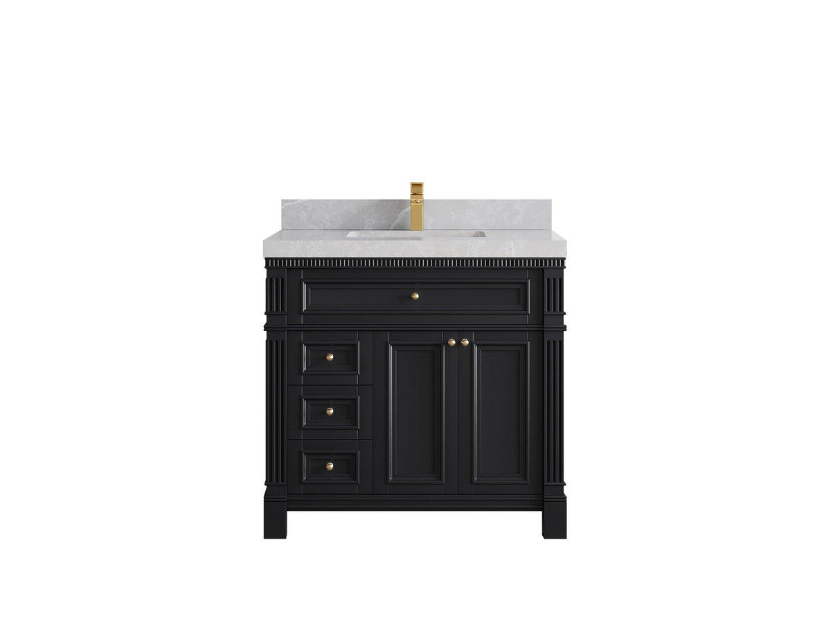 Paris 36 in. W x 22 in. D Center Sink Bathroom Vanity - Willow Bath and Vanity