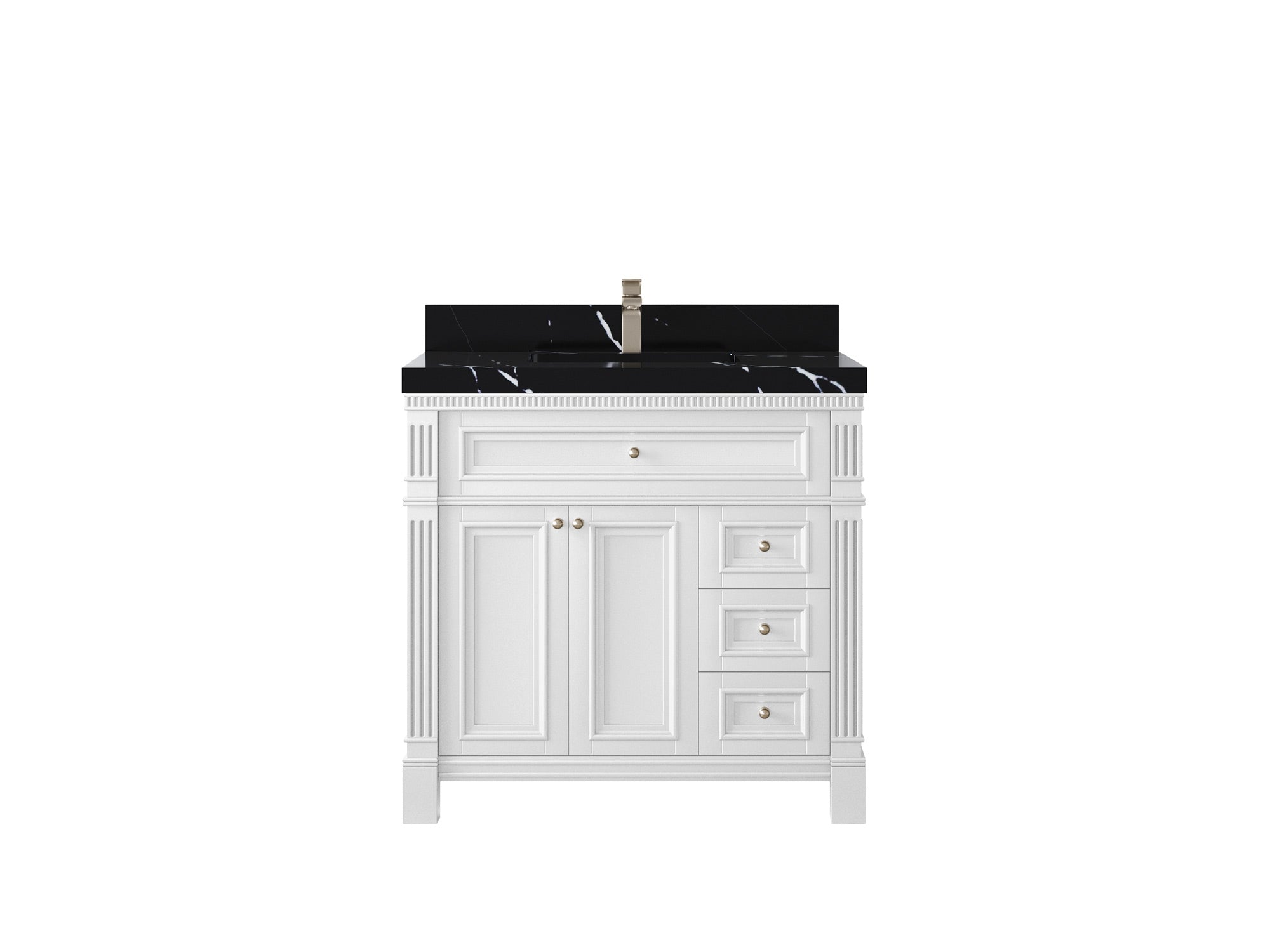 Paris 36 in. W x 22 in. D Center Sink Bathroom Vanity - Willow Bath and Vanity