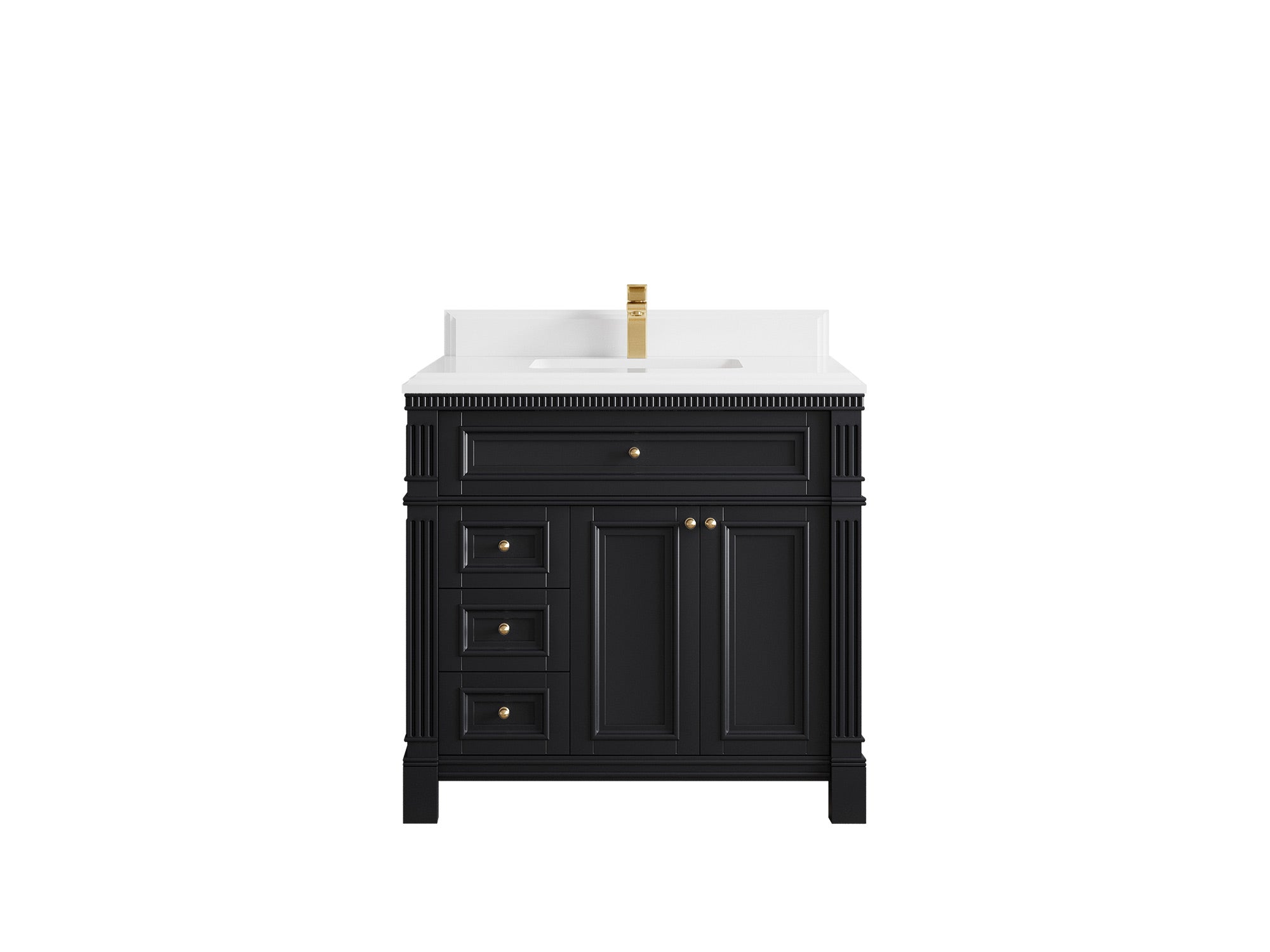 Paris 36 in. W x 22 in. D Center Sink Bathroom Vanity - Willow Bath and Vanity