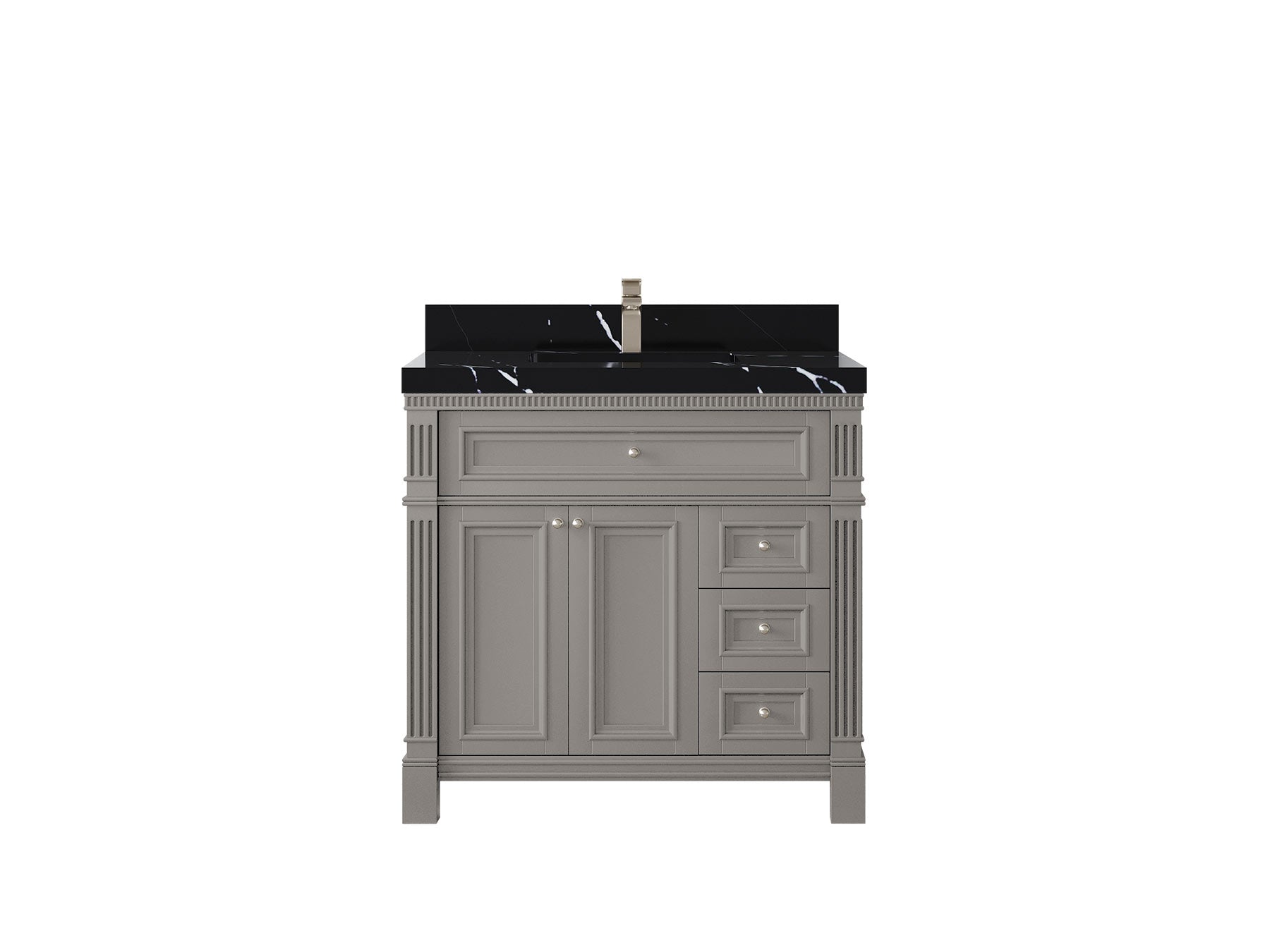 Paris 36 in. W x 22 in. D Center Sink Bathroom Vanity - Willow Bath and Vanity