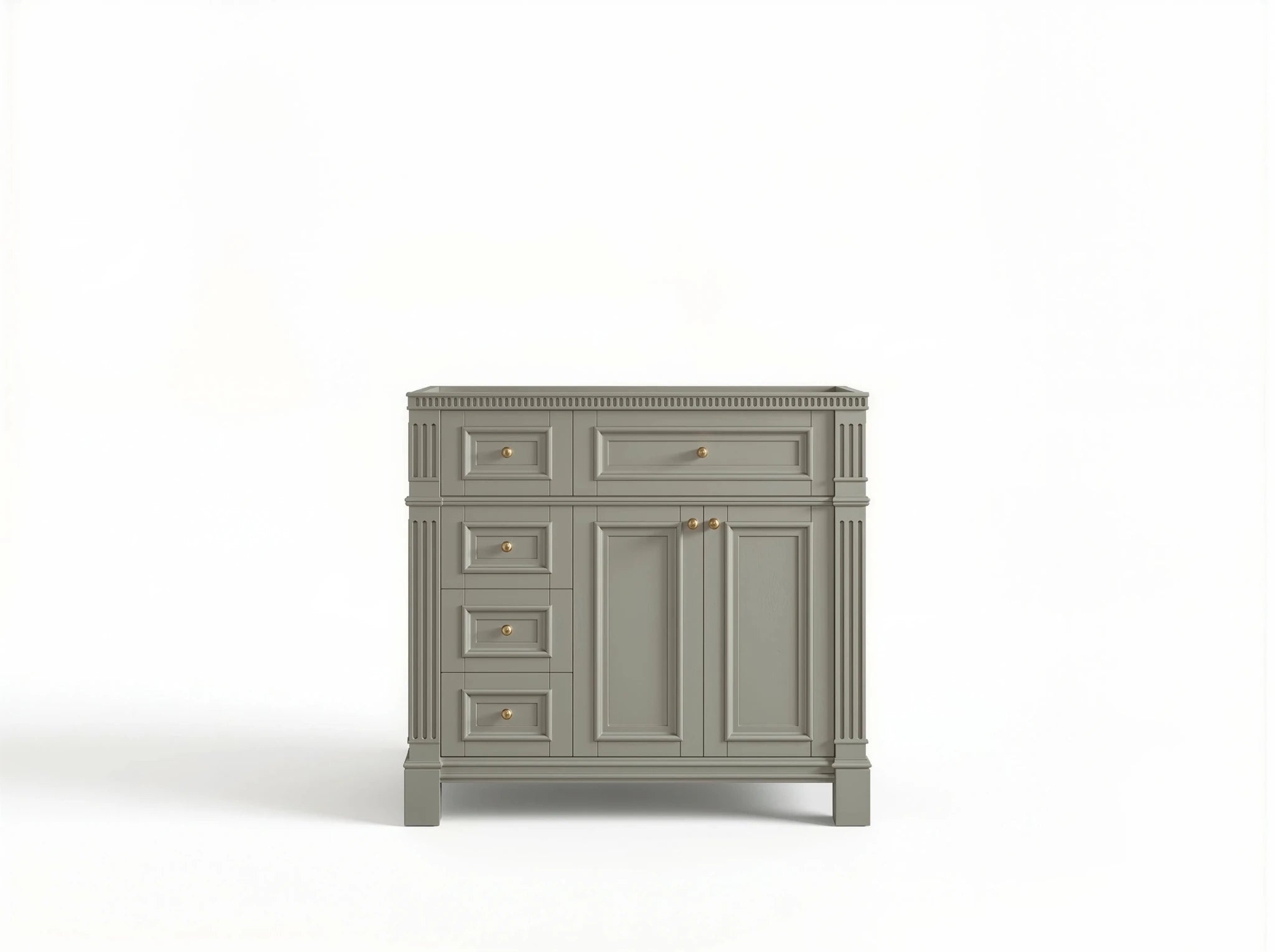Paris 36 in. W x 22 in. D Right Offset Sink Bathroom Vanity - Willow Bath and Vanity