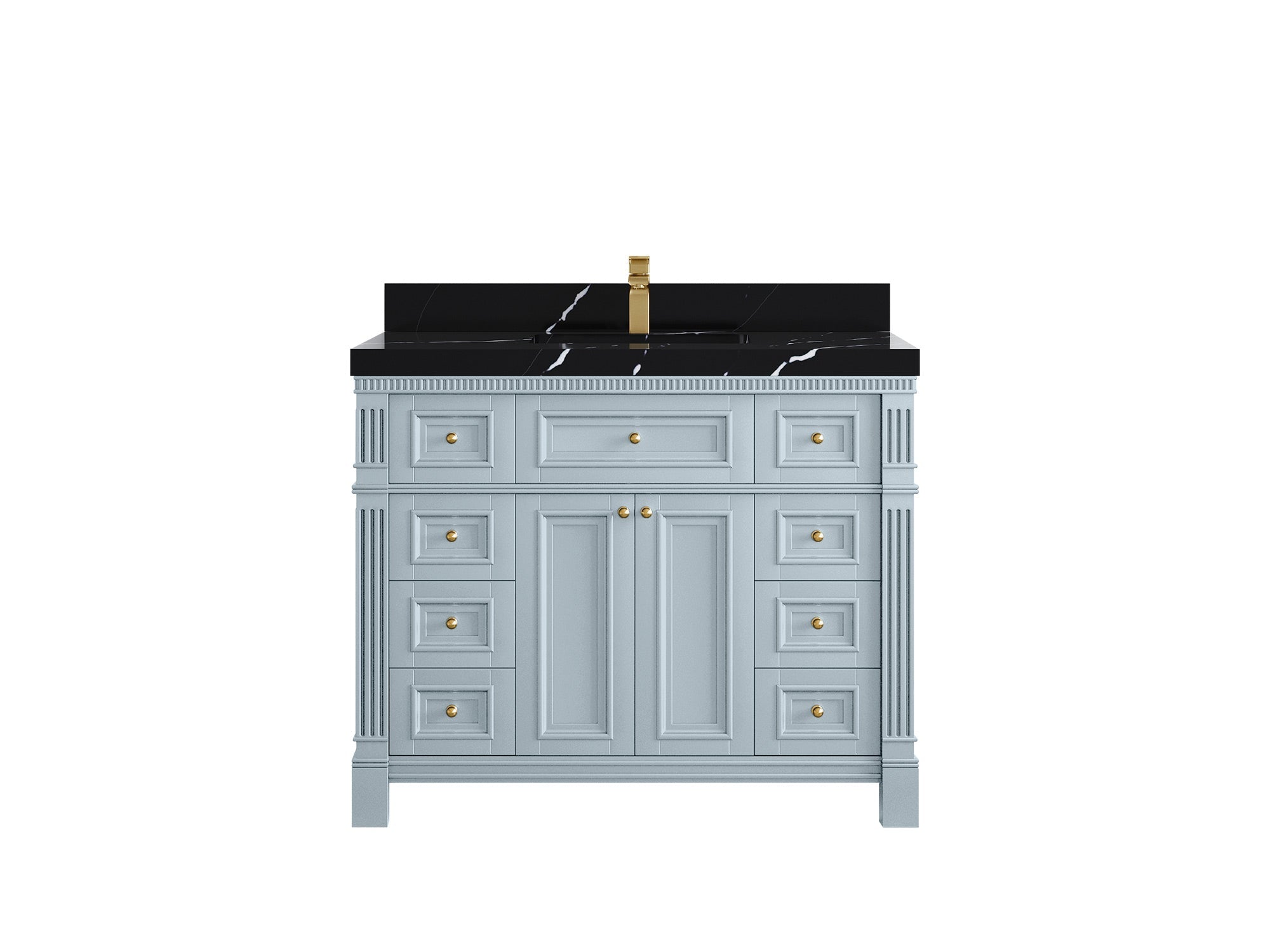 Paris 42 in. W x 22 in. D Single Sink Bathroom Vanity - Willow Bath and Vanity