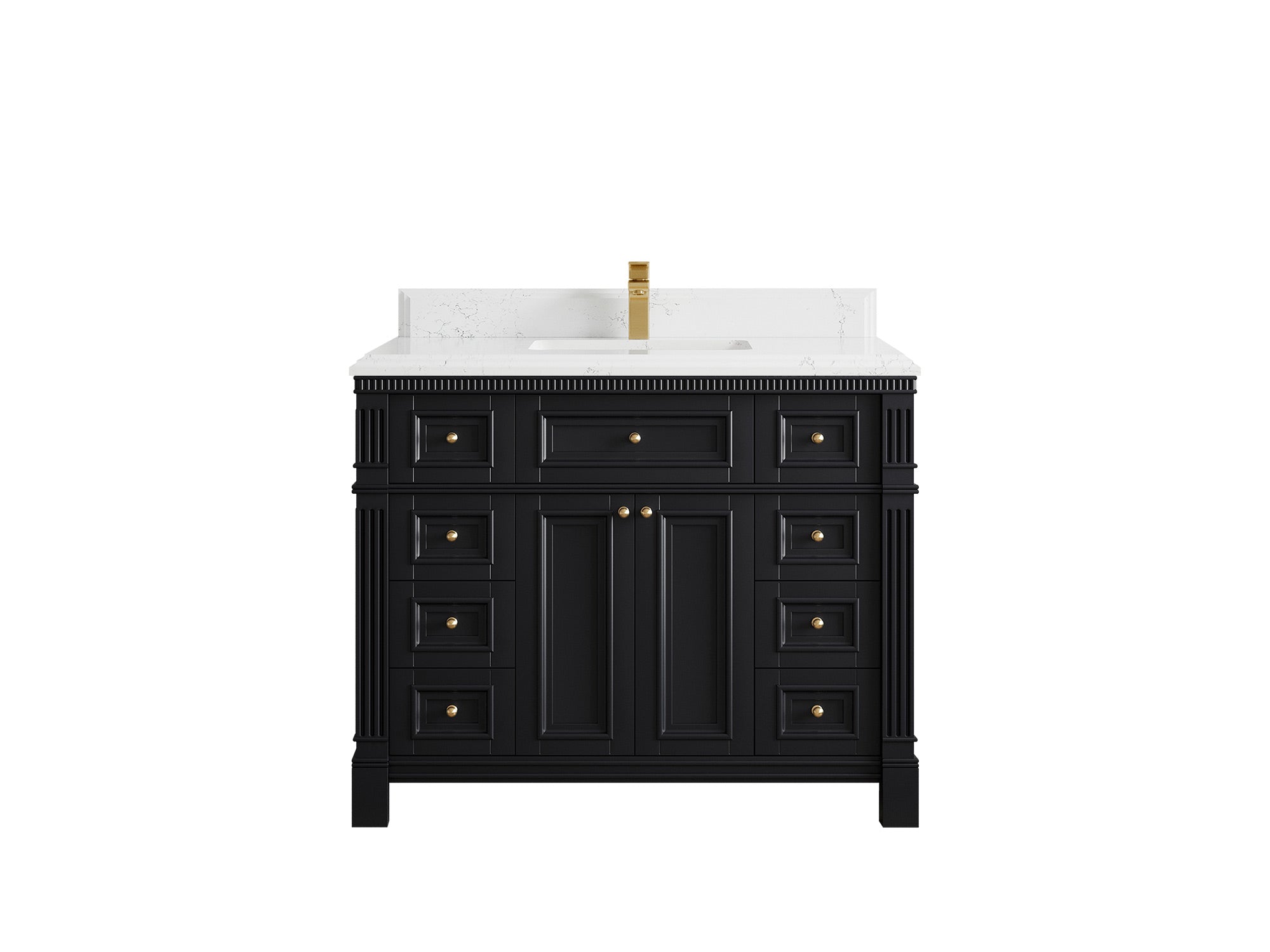Paris 42 in. W x 22 in. D Single Sink Bathroom Vanity - Willow Bath and Vanity