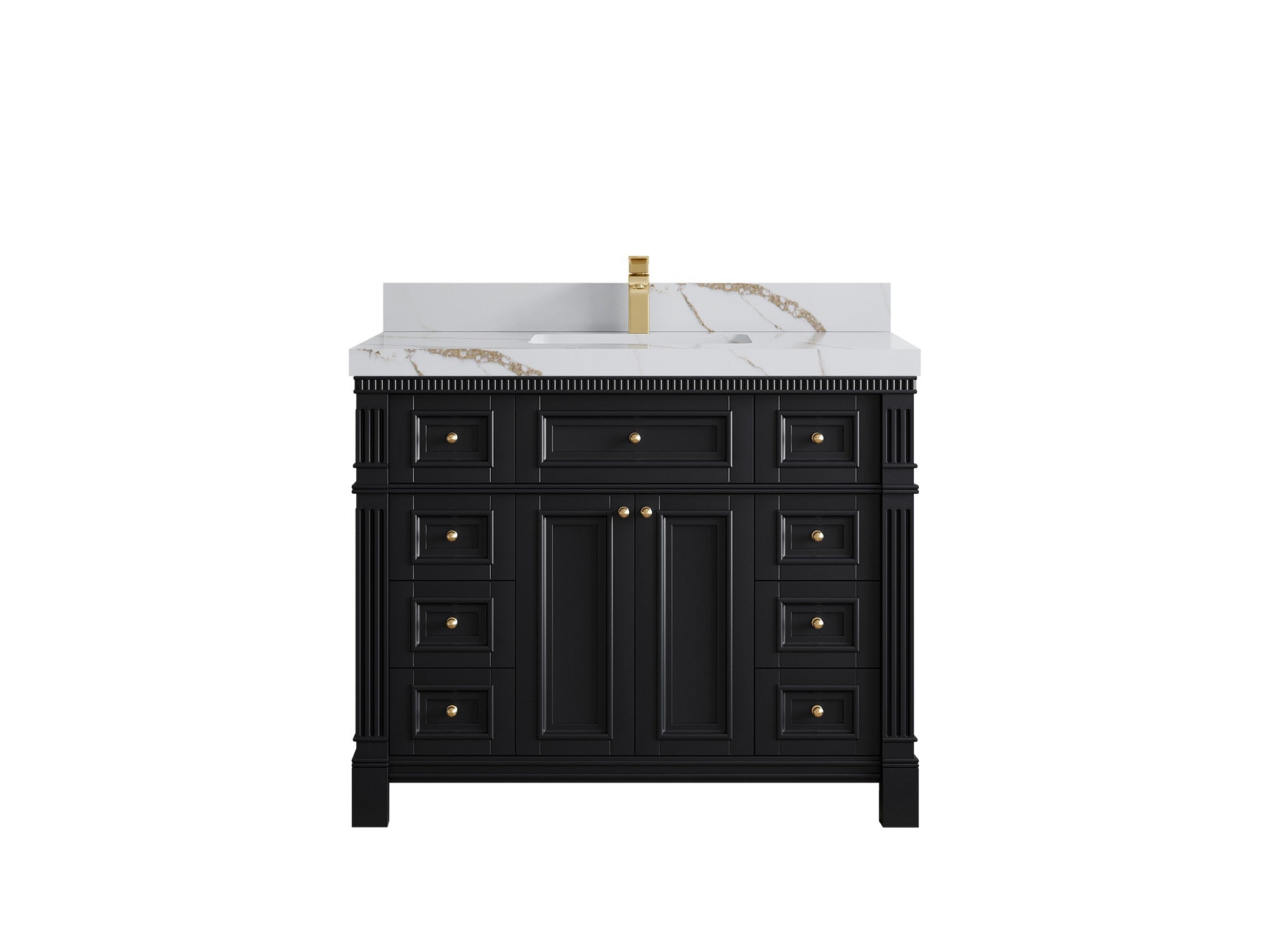 Paris 42 in. W x 22 in. D Single Sink Bathroom Vanity - Willow Bath and Vanity