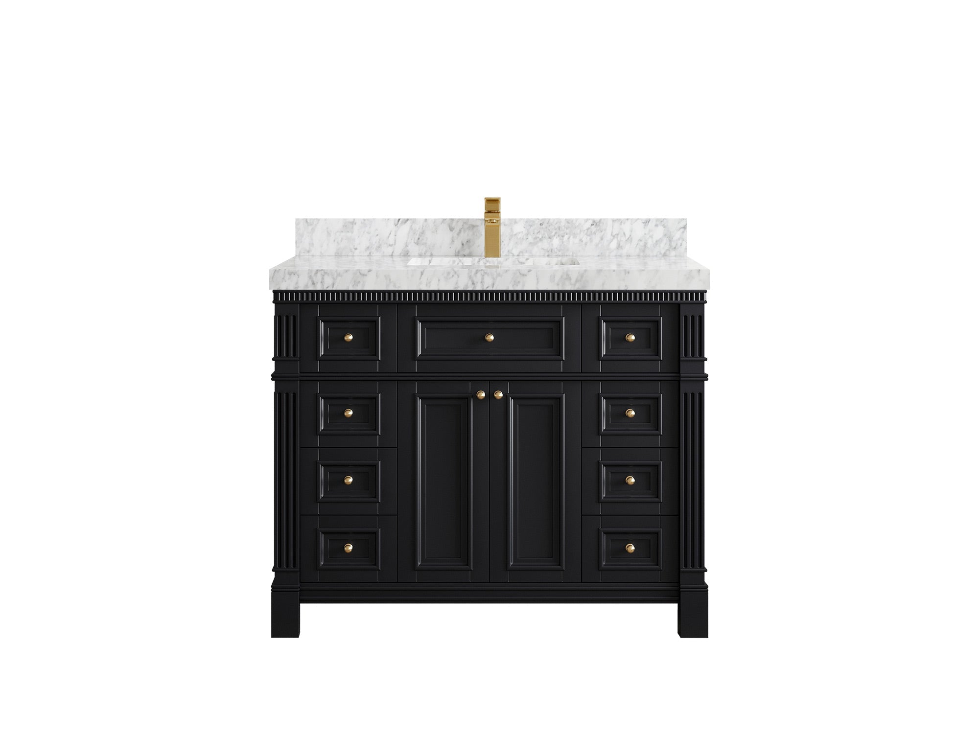 Paris 42 in. W x 22 in. D Single Sink Bathroom Vanity - Willow Bath and Vanity