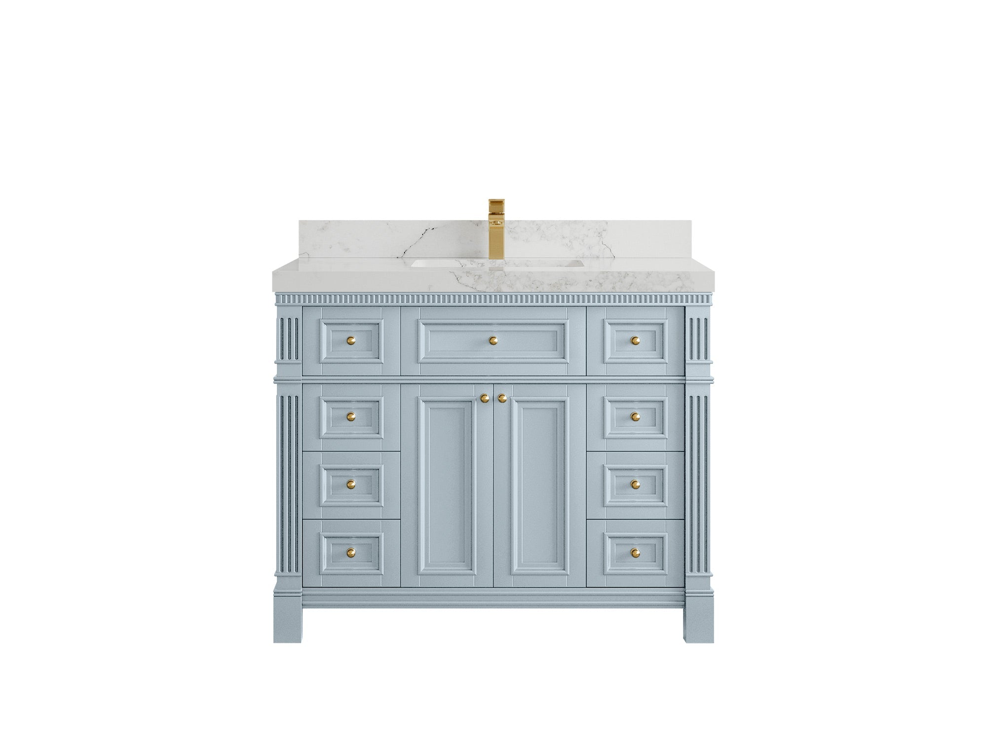 Paris 42 in. W x 22 in. D Single Sink Bathroom Vanity - Willow Bath and Vanity