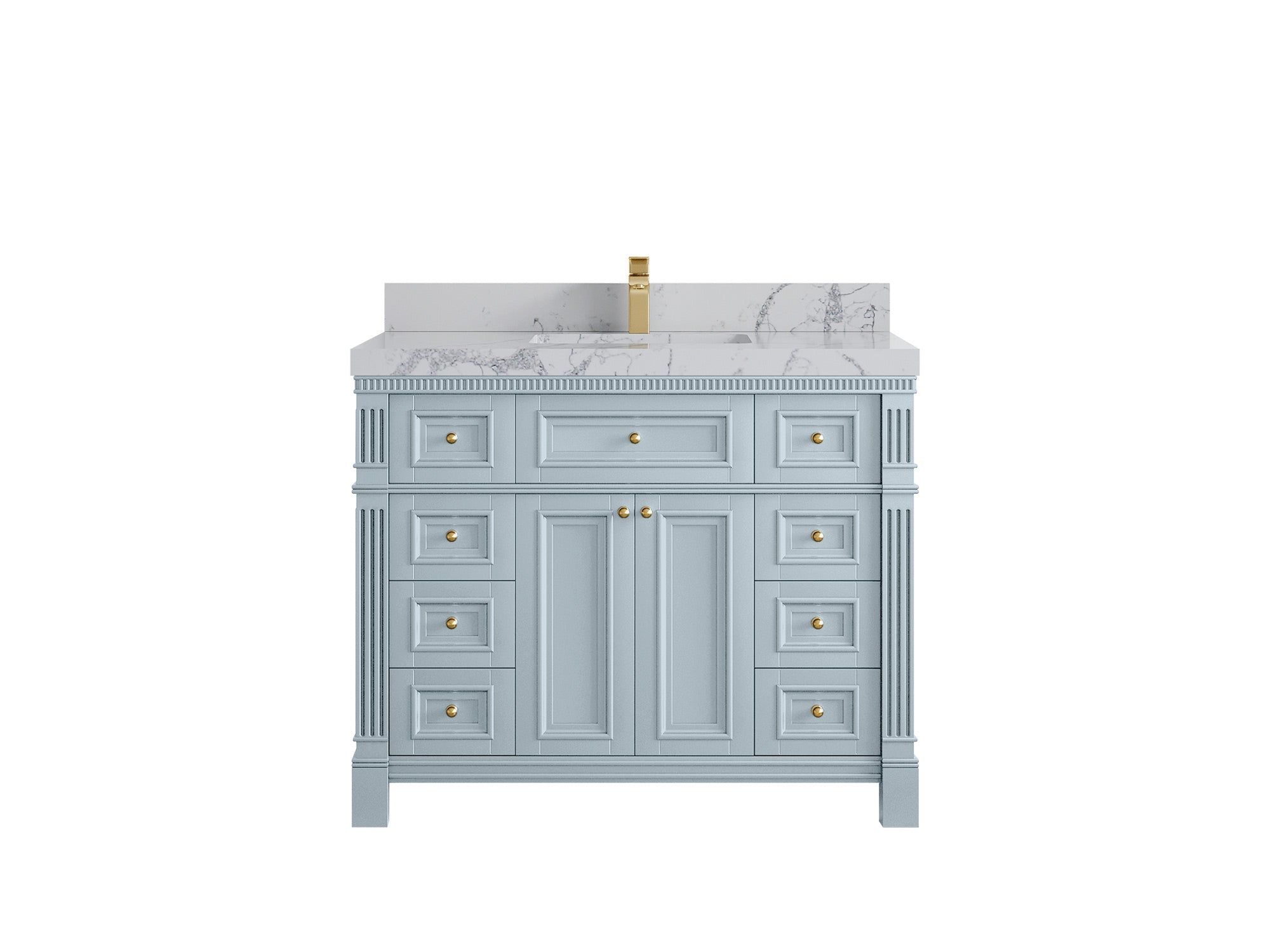 Paris 42 in. W x 22 in. D Single Sink Bathroom Vanity - Willow Bath and Vanity