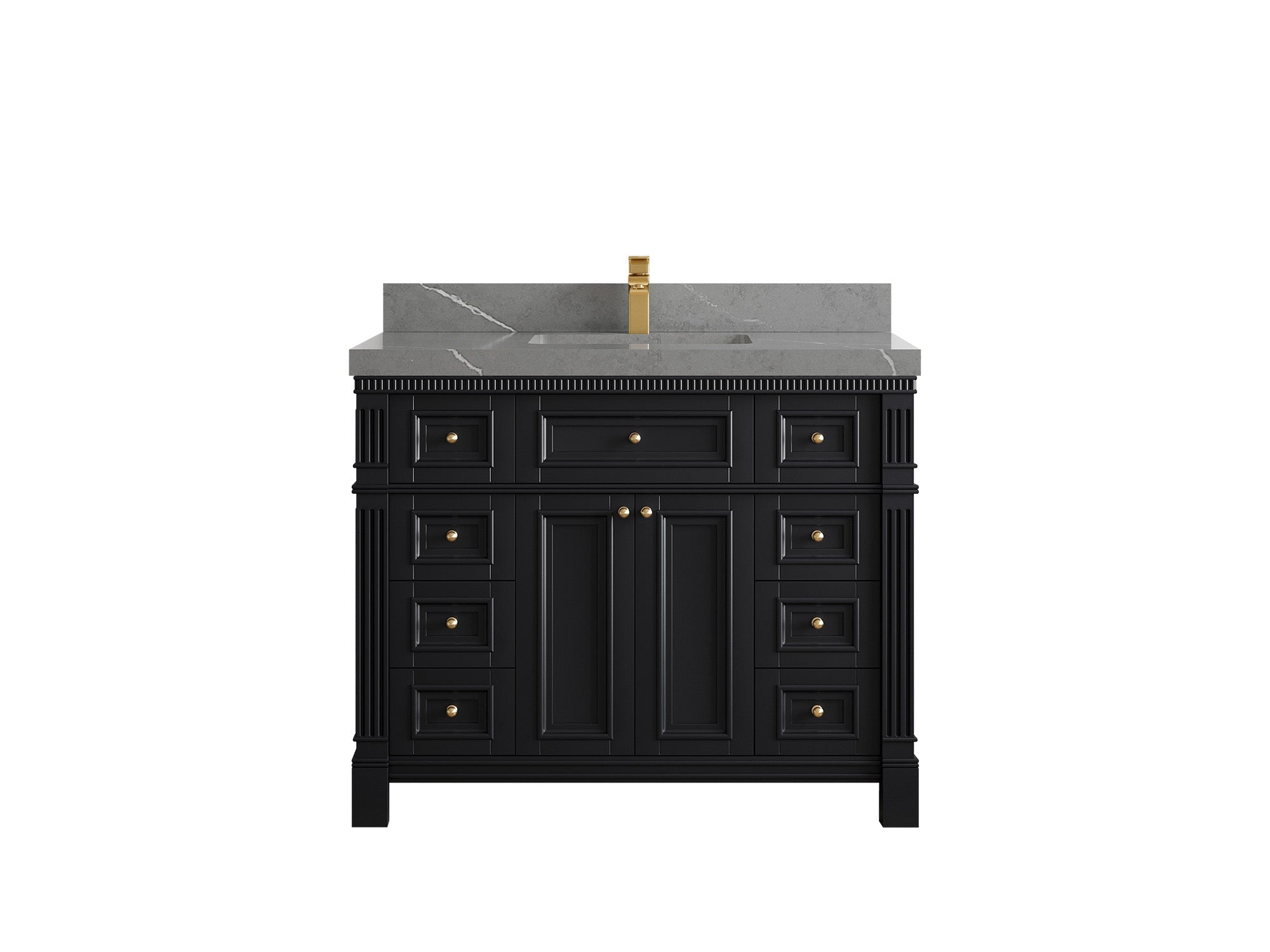 Paris 42 in. W x 22 in. D Single Sink Bathroom Vanity - Willow Bath and Vanity