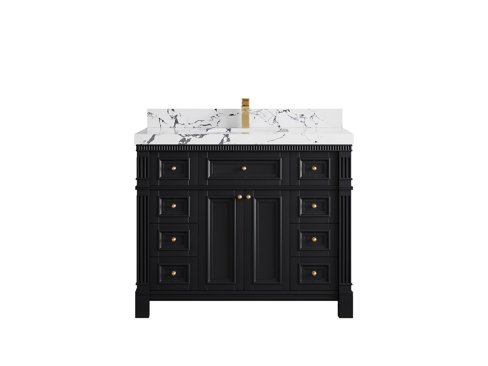 Paris 42 in. W x 22 in. D Single Sink Bathroom Vanity - Willow Bath and Vanity