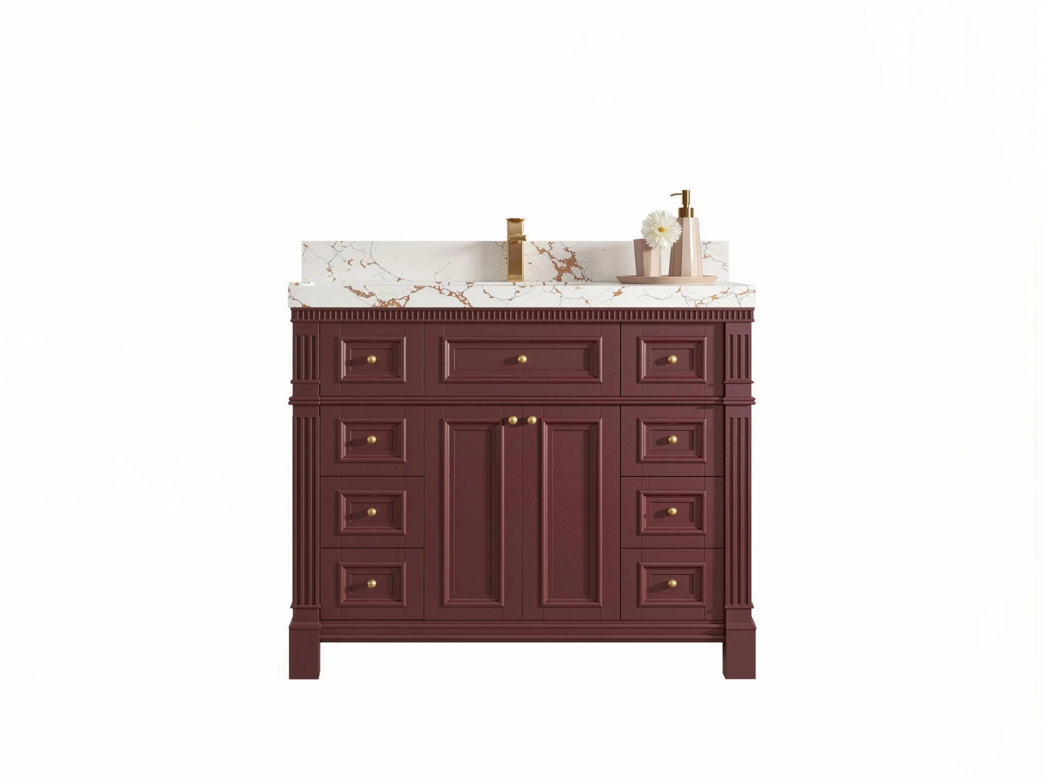 Paris 42 in. W x 22 in. D Single Sink Bathroom Vanity - Willow Bath and Vanity