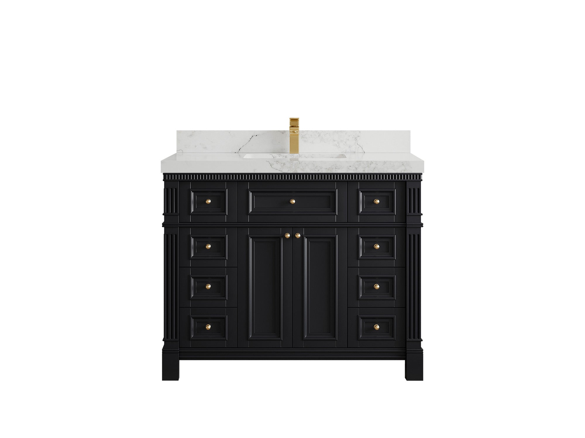 Paris 42 in. W x 22 in. D Single Sink Bathroom Vanity - Willow Bath and Vanity