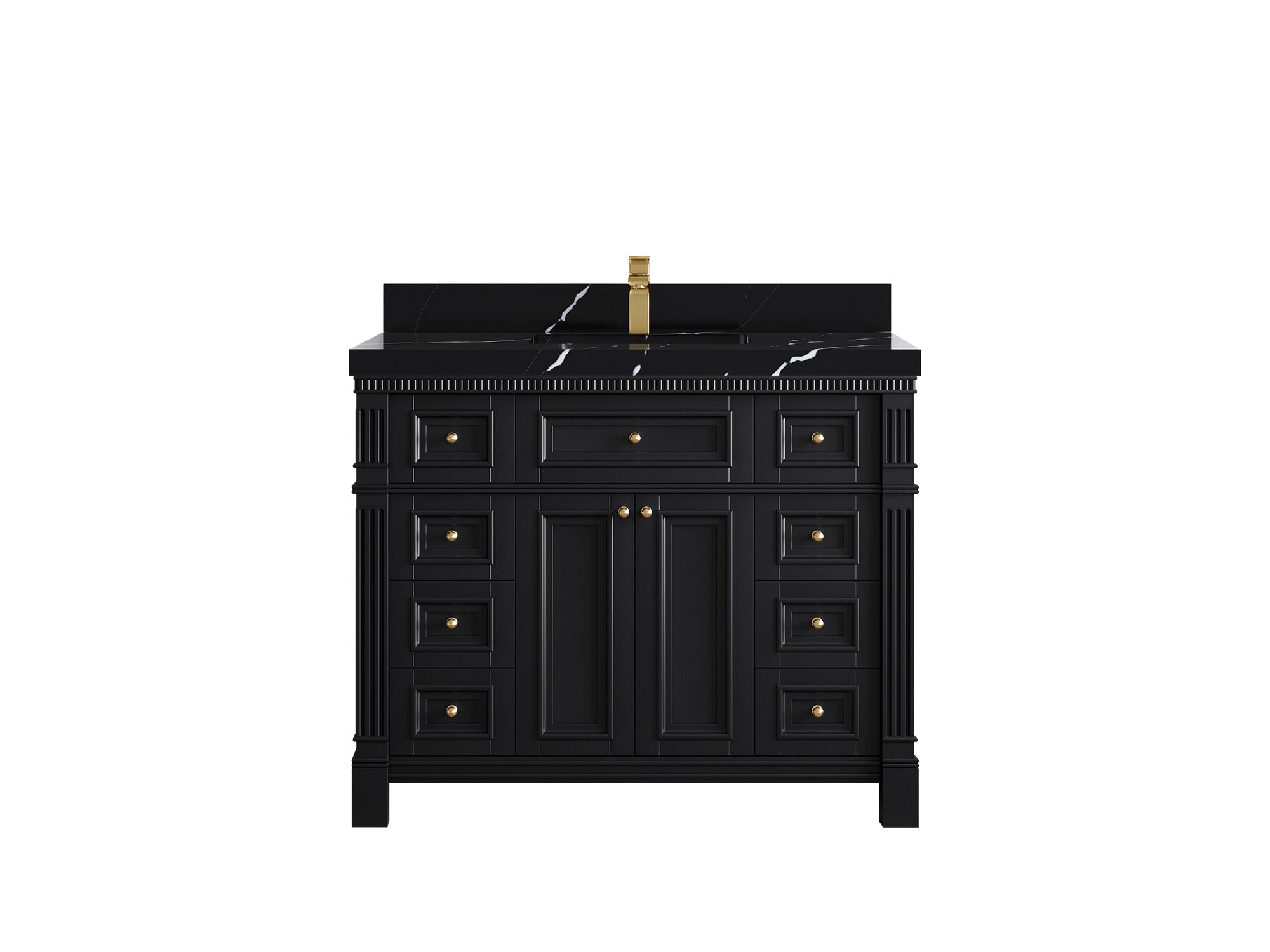 Paris 42 in. W x 22 in. D Single Sink Bathroom Vanity - Willow Bath and Vanity