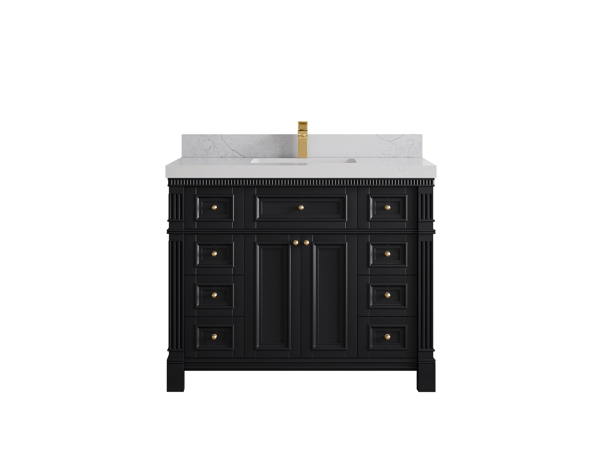 Paris 42 in. W x 22 in. D Single Sink Bathroom Vanity - Willow Bath and Vanity
