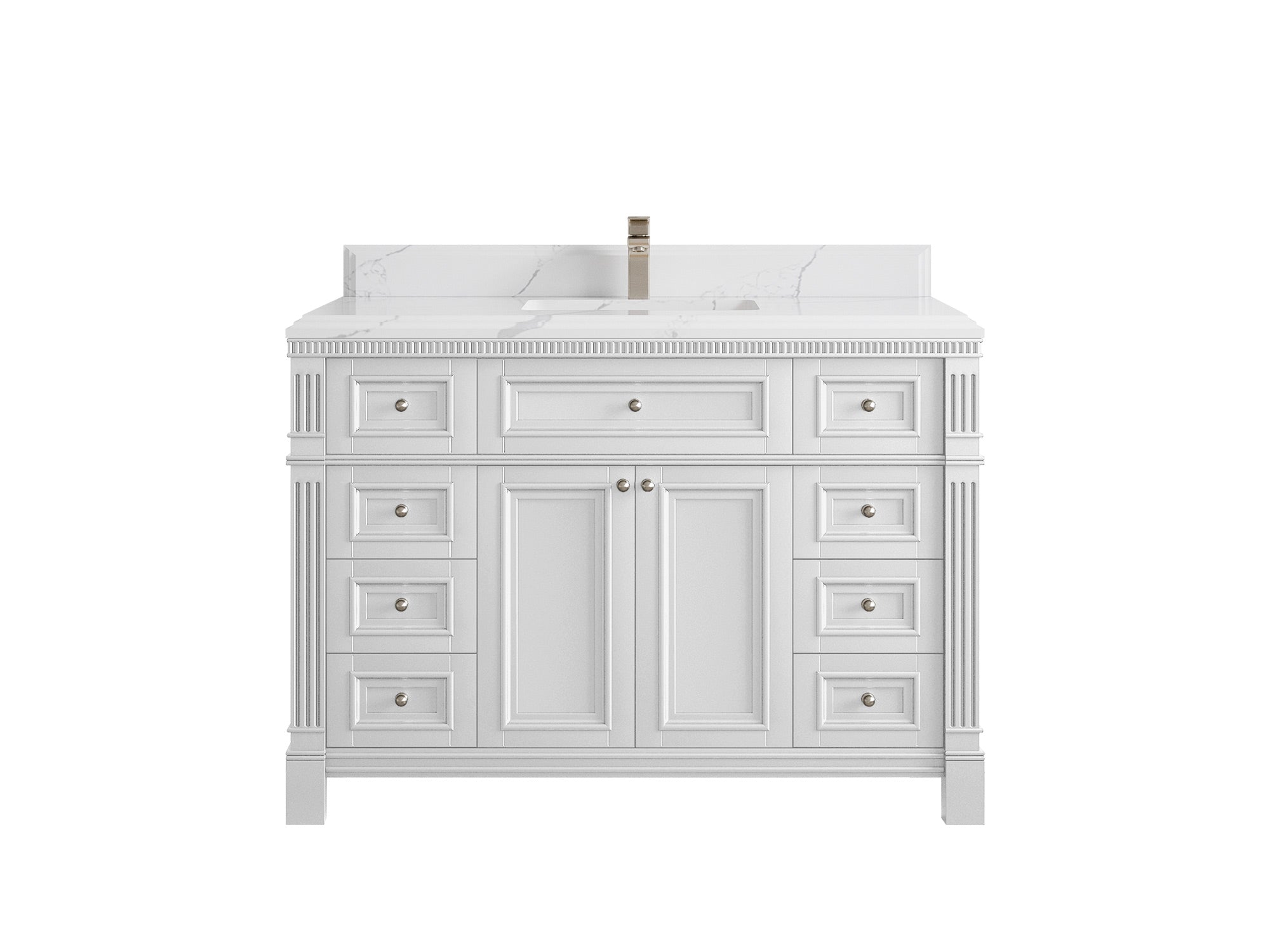 Paris 48 in. W x 22 in. D Single Sink Bathroom Vanity - Willow Bath and Vanity