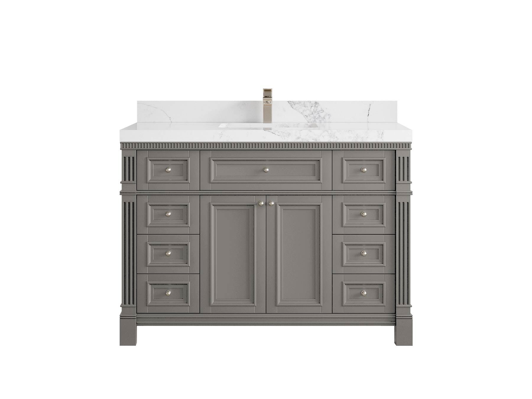 Paris 48 in. W x 22 in. D Single Sink Bathroom Vanity - Willow Bath and Vanity