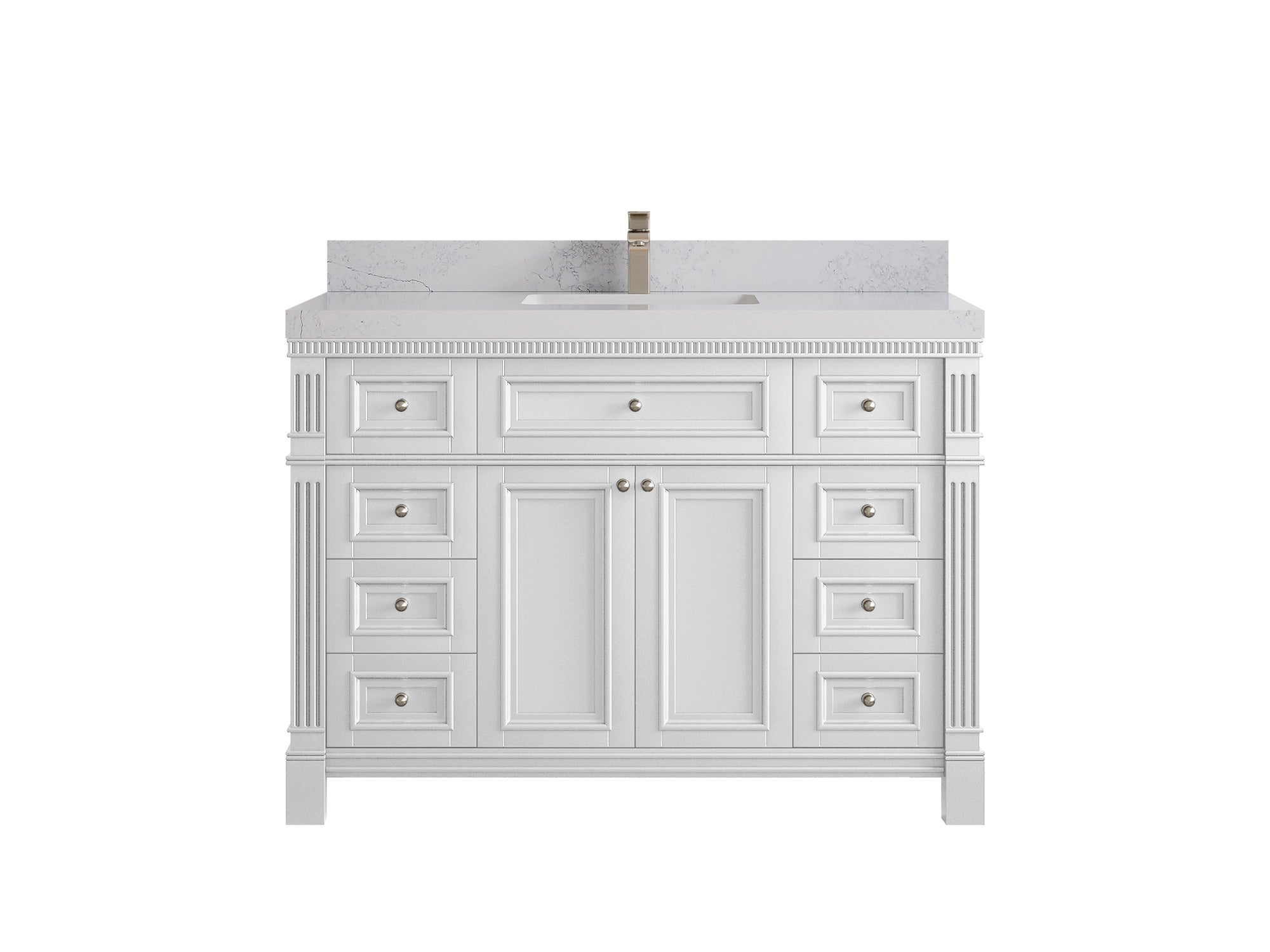 Paris 48 in. W x 22 in. D Single Sink Bathroom Vanity - Willow Bath and Vanity