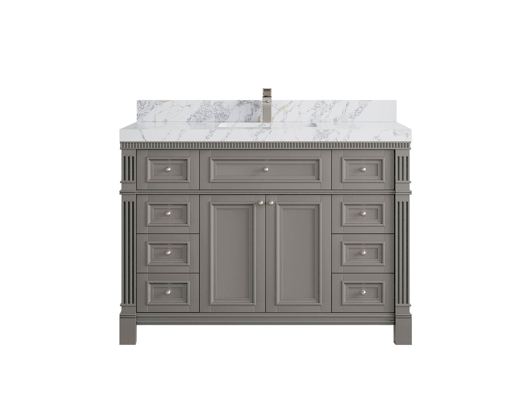 Paris 48 in. W x 22 in. D Single Sink Bathroom Vanity - Willow Bath and Vanity