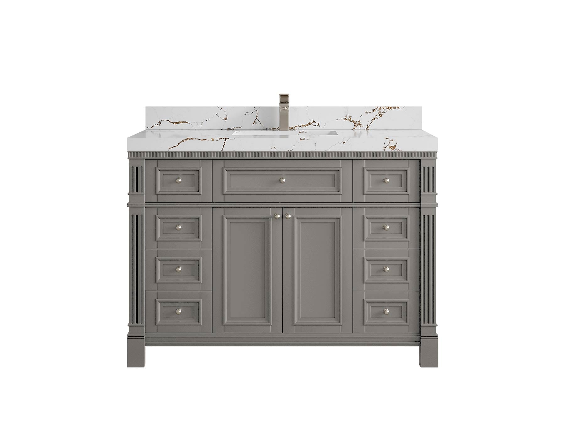 Paris 48 in. W x 22 in. D Single Sink Bathroom Vanity - Willow Bath and Vanity