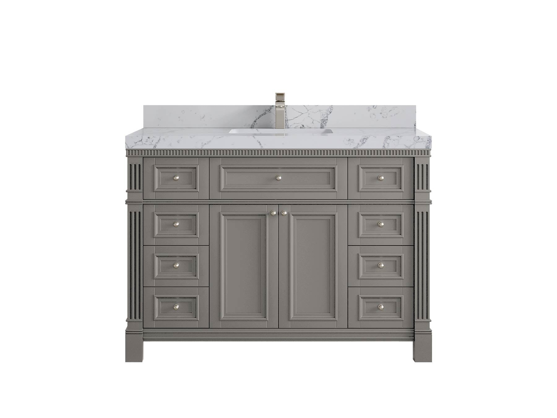 Paris 48 in. W x 22 in. D Single Sink Bathroom Vanity - Willow Bath and Vanity